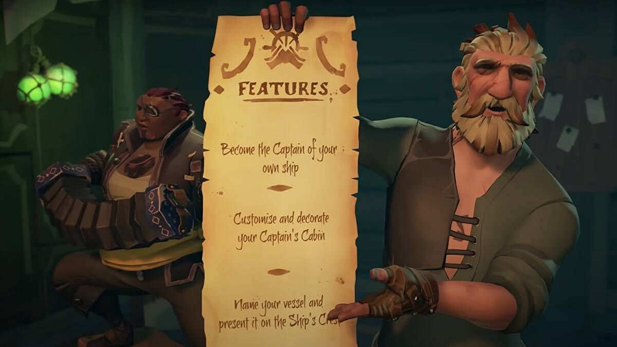 Sea of Thieves has introduced many new features for captains (Image via Rare)