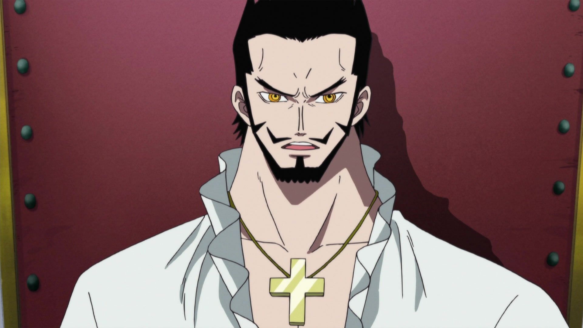 Mihawk as seen in the show (Image via Toei Animation)