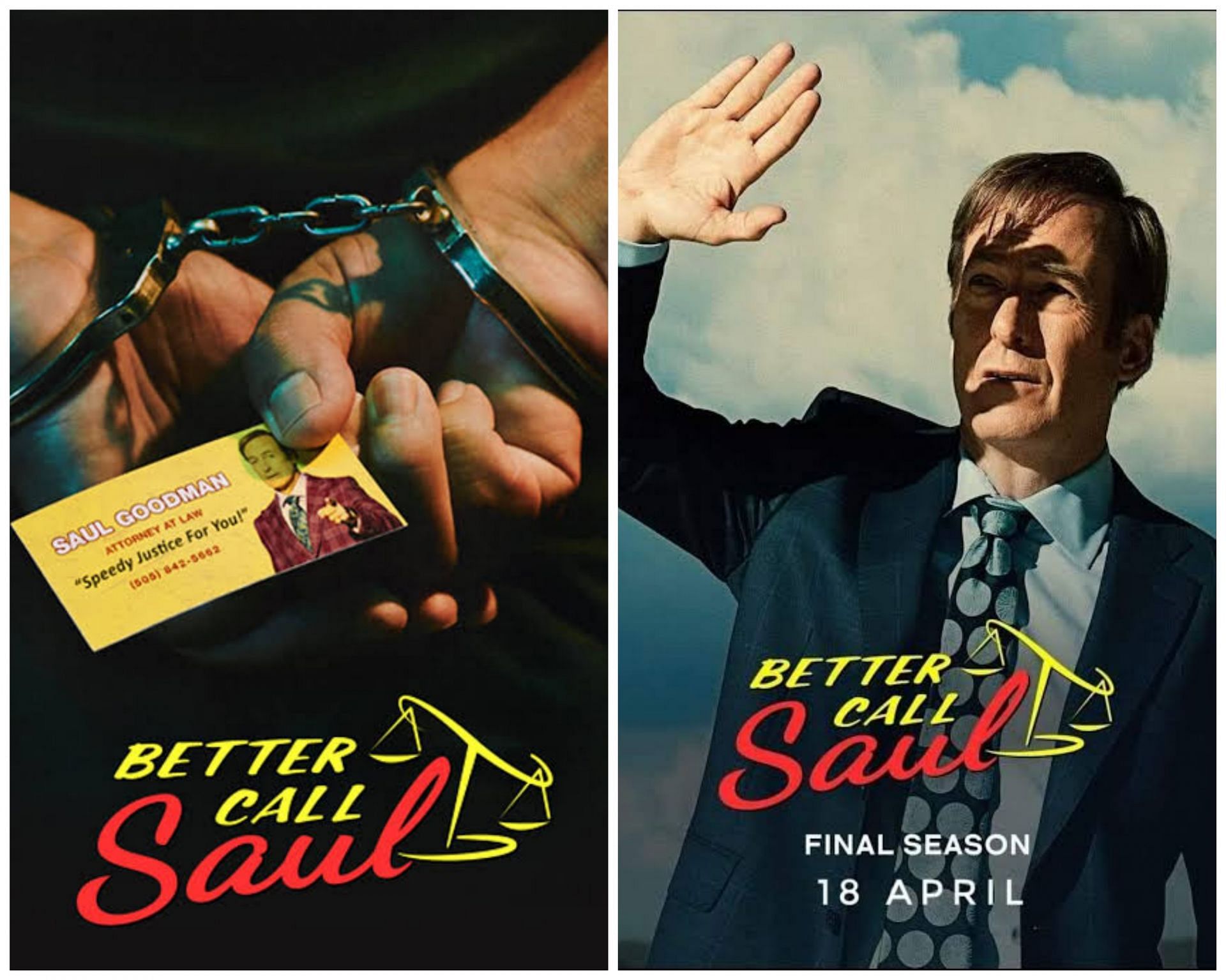 Better Call Saul (Seasons 1 and 6 respectively) (Images via IMDb)