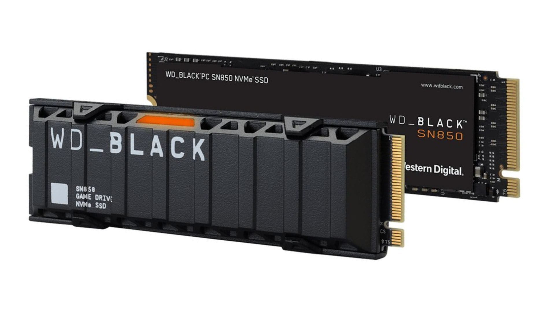 The WD Black SN850 NVMe SSD (image via Western Digital)