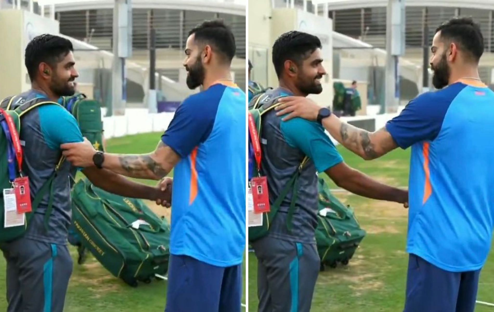 Asia Cup 2022 Virat Kohli Meets Babar Azam In Dubai During Indias