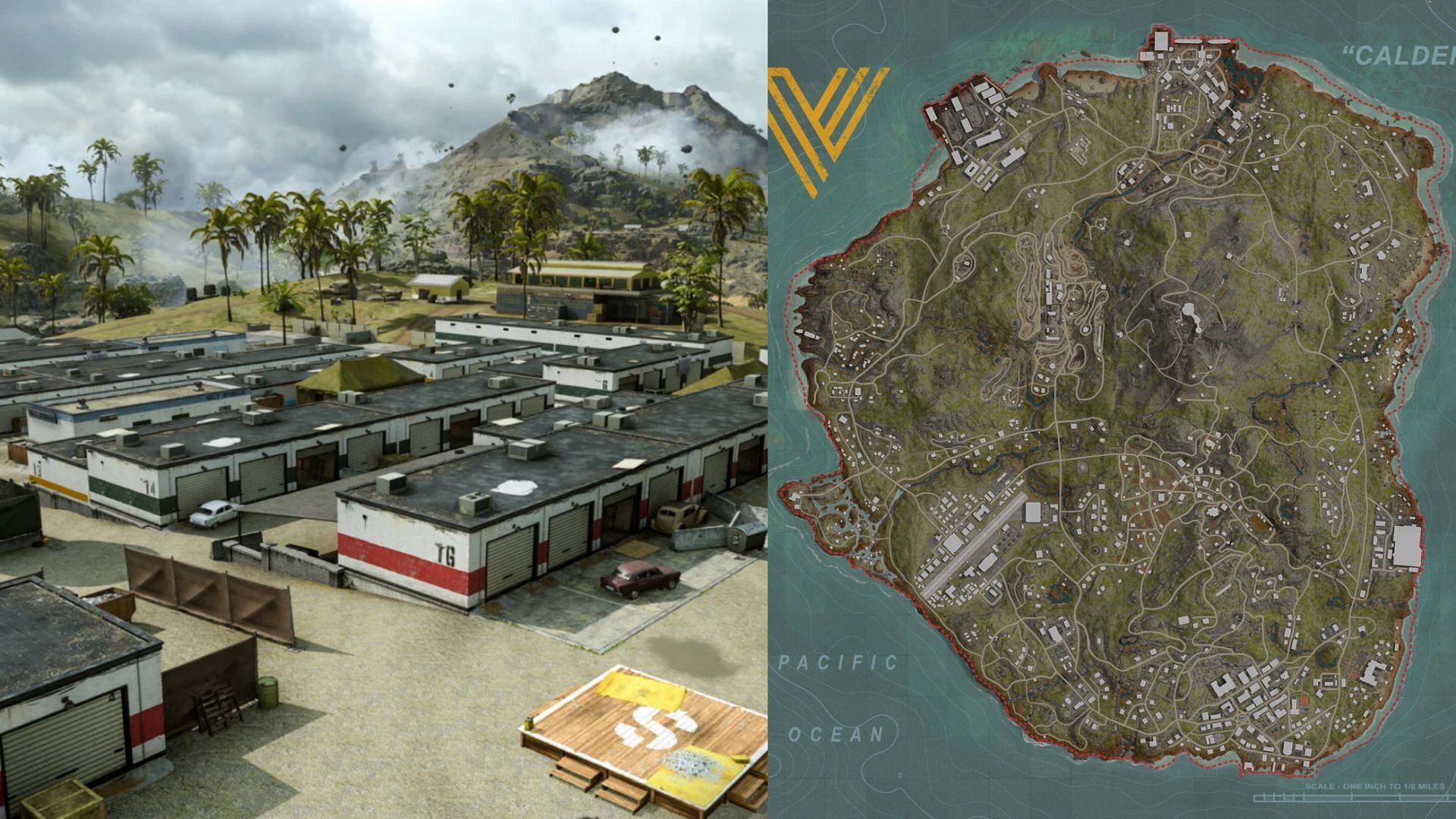 The improved Caldera has better visibility through reduced foliage (Image via Activision)
