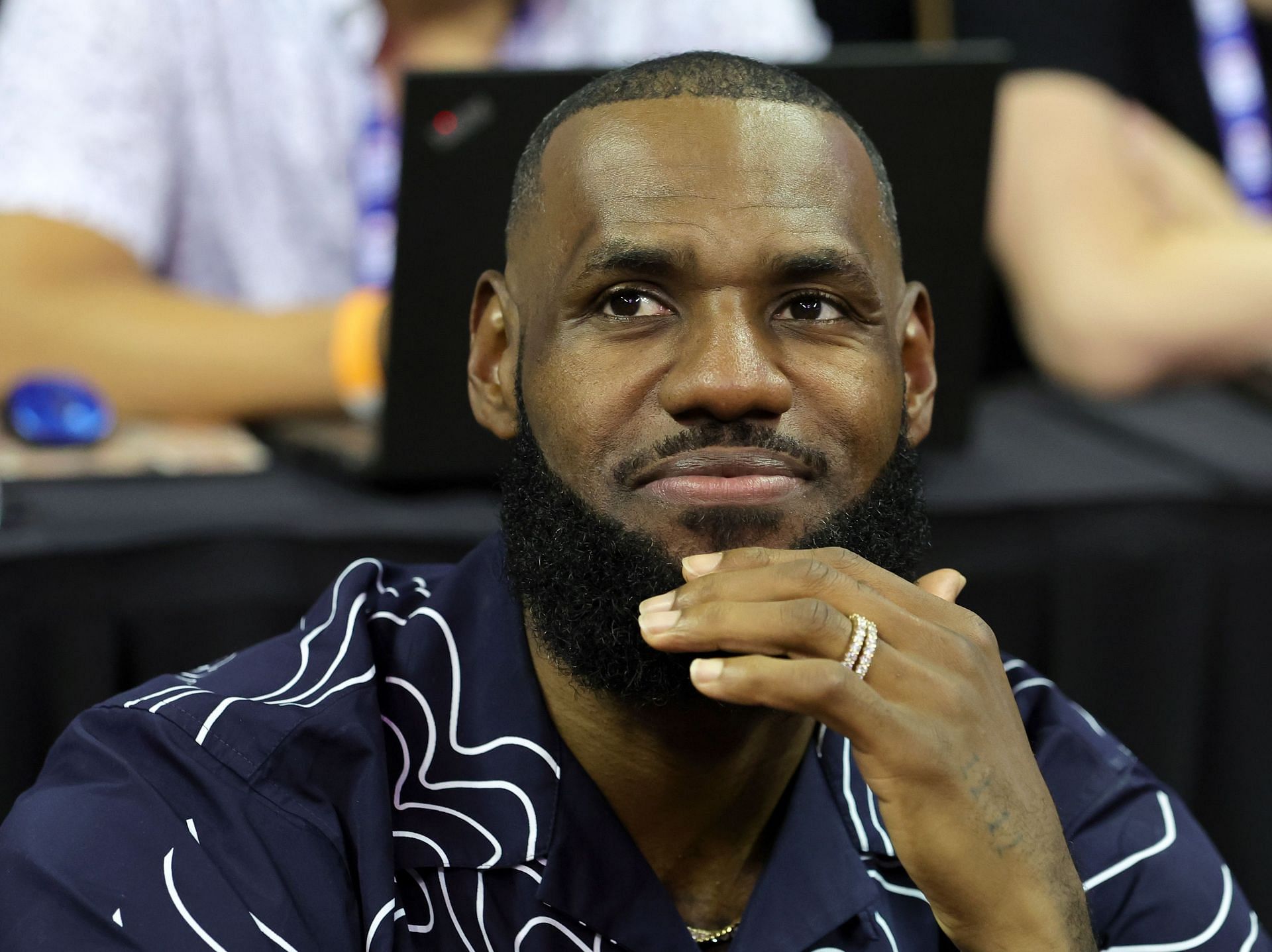 LeBron James at the 2022 NBA Summer League - Phoenix Suns vs Los Angeles Lakers