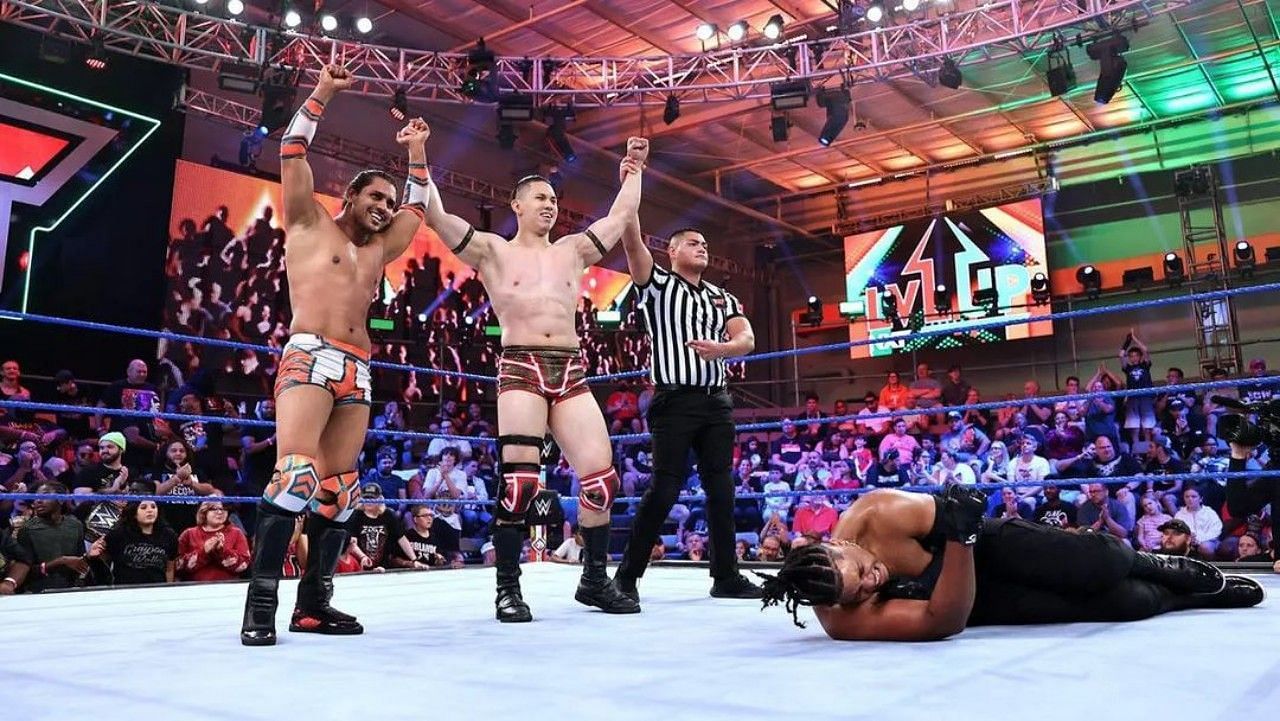 भारतीय WWE सुपरस्टार गुरू राज ने डान्टे चेन के साथ टीम बनाकर शानदार जीत दर्ज की