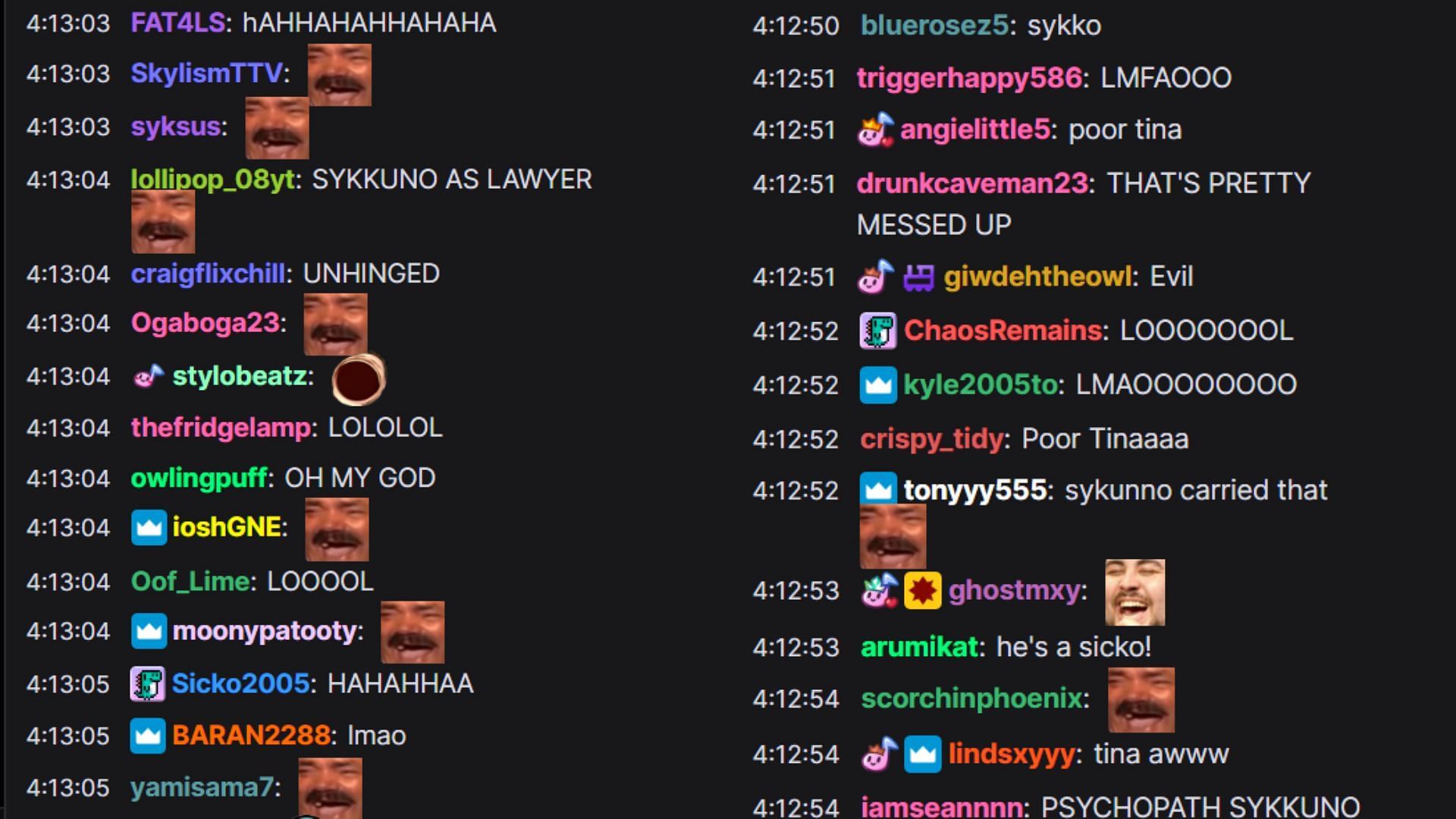 Chat reacting to the big brain play (Image via fuslie/Twitch)