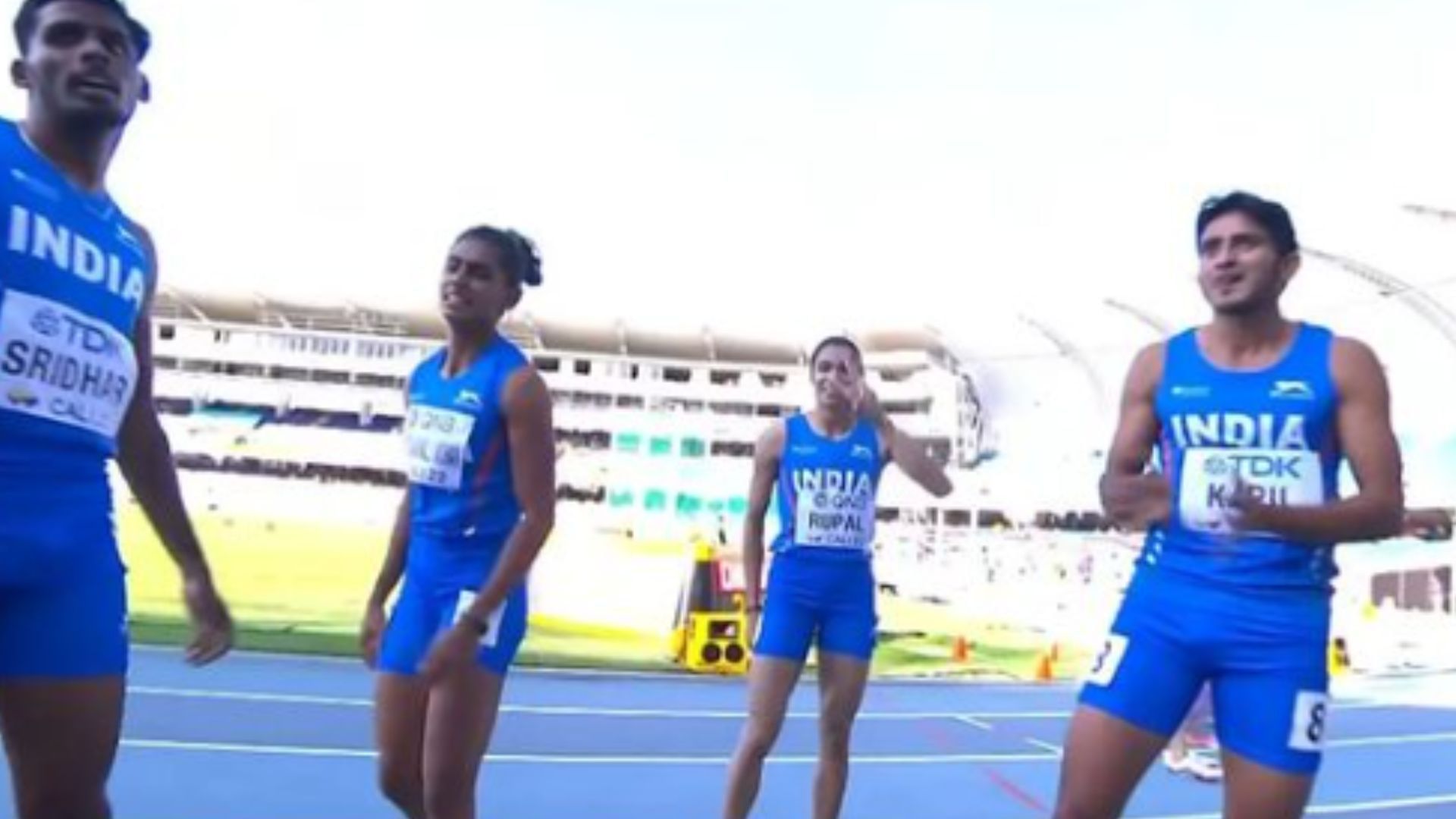 World U20 Athletics Championships 2022 India’s 4x400m mixed relay team