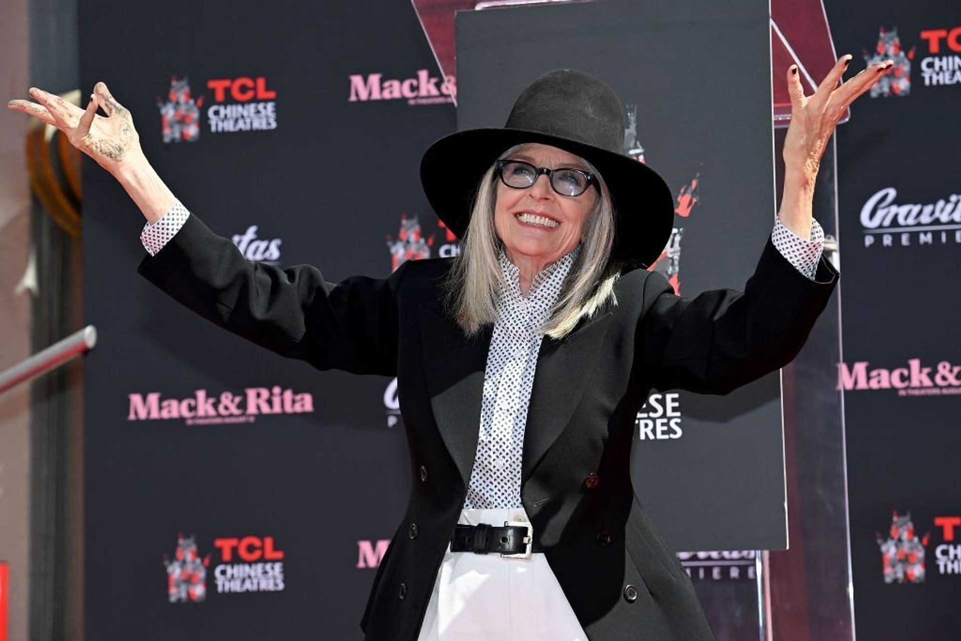 Diane Keaton was accompanied by her children at a Hollywood event (Image via Axelle/Bauer-Griffin/Getty Images)