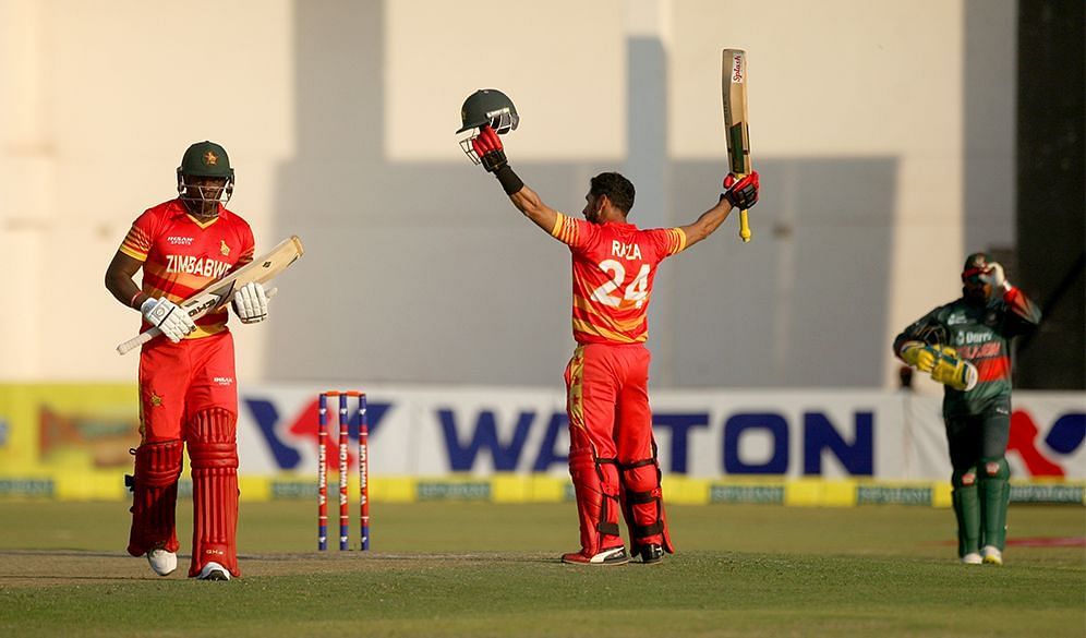 जिम्बाब्वे के दो बल्लेबाजों ने शतकीय पारियां खेली