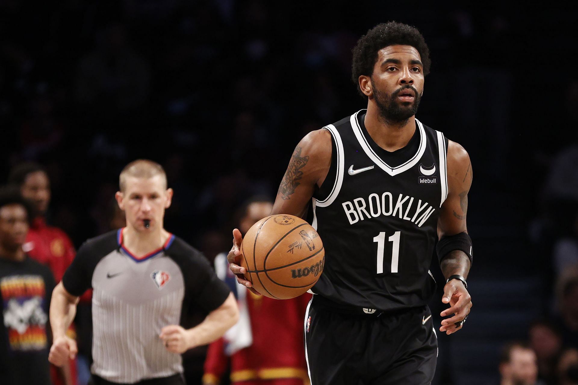 Kyrie Irving of the Brooklyn Nets in the 2022 NBA Play-In Tournament