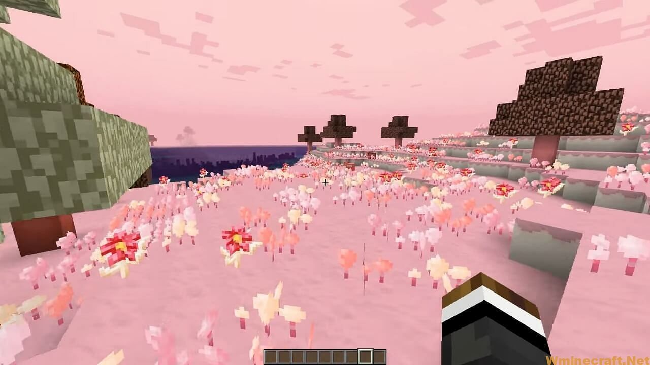 The Candy Craft mod is incredibly colorful (Image via Minecraft Mods)