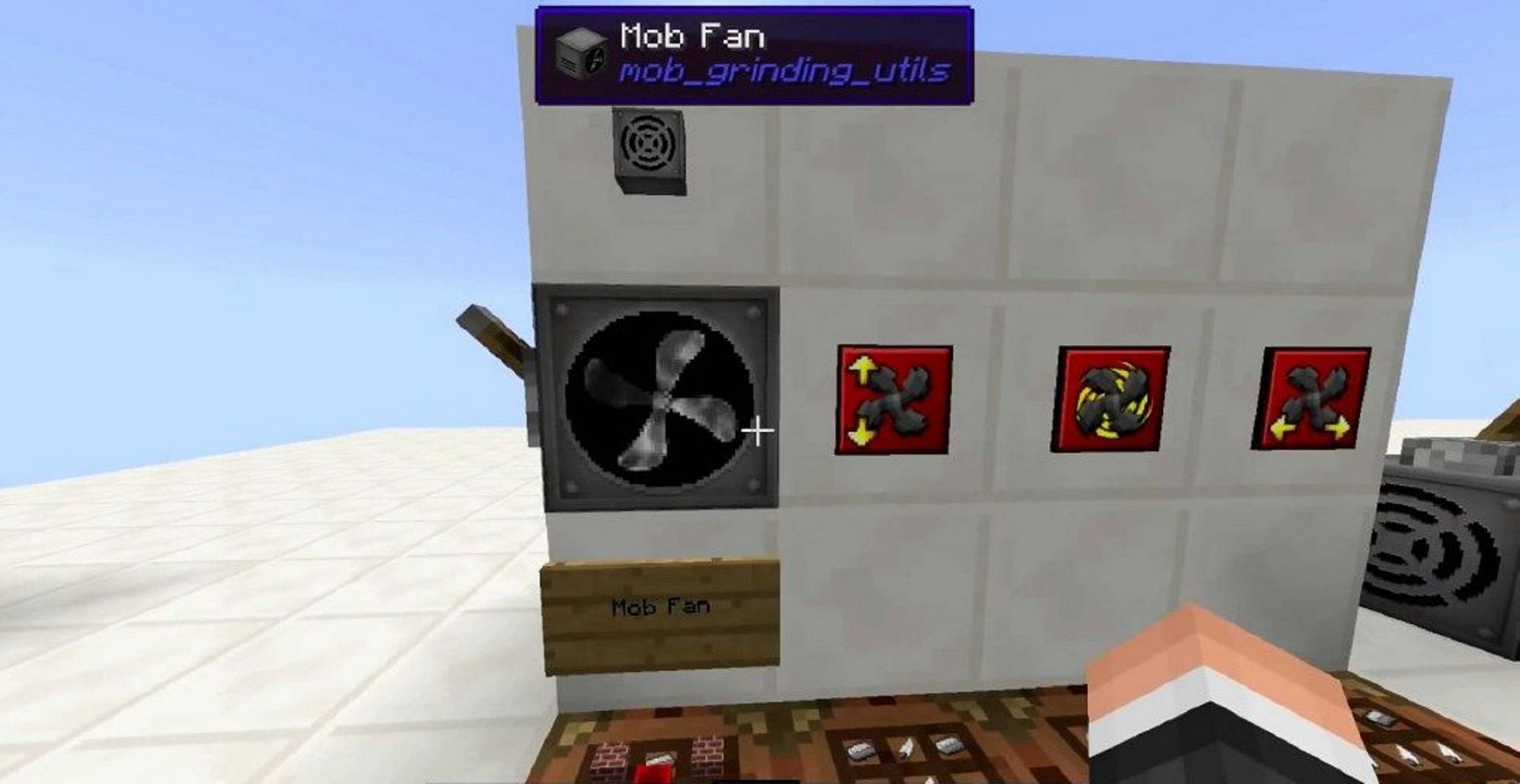 A mob fan offered by Mob Grinding Utils (Image via 9Minecraft)