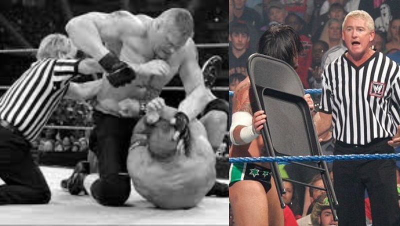 WWE सुपरस्टार्स ने रेफरी पर अटैक किया