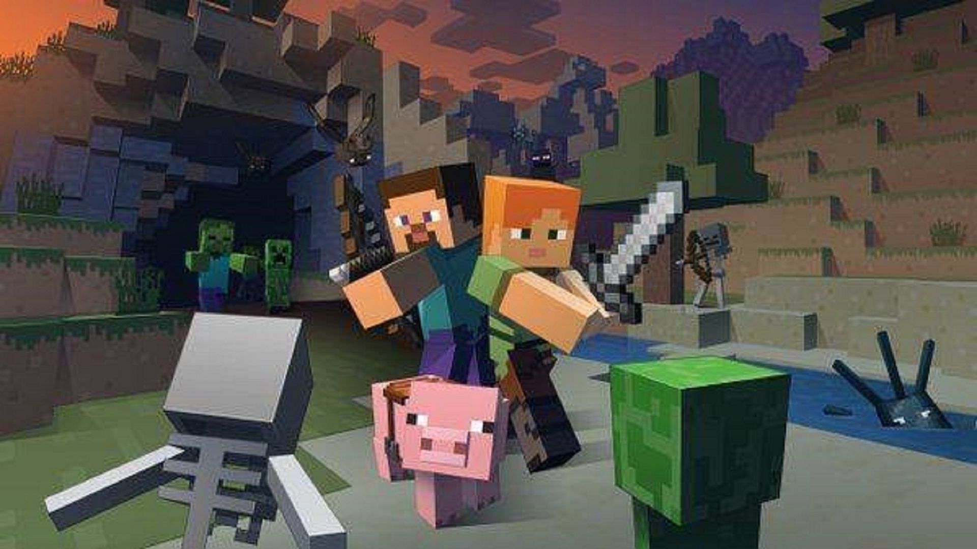 Minecraft combat has been tweaked in recent years much to the chagrin of some (Image via Mojang)