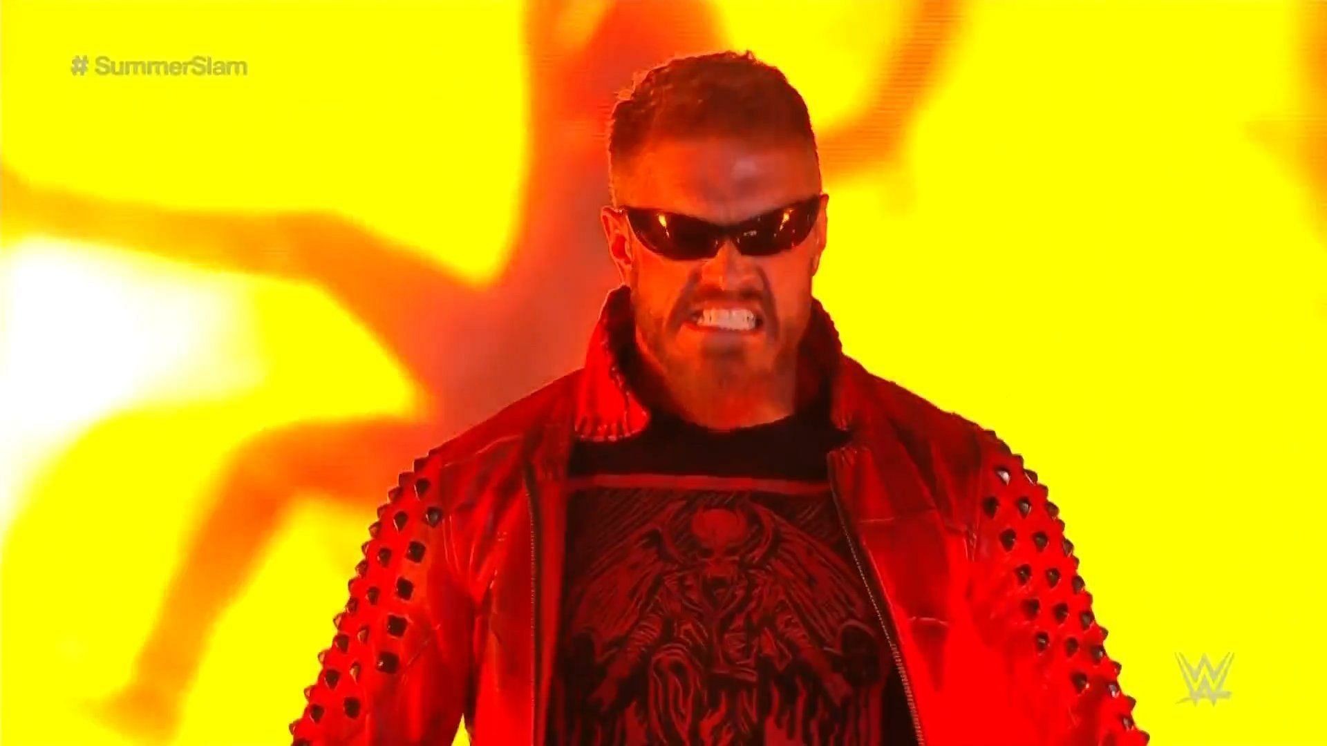 Edge spotted at WWE Summerslam staring down The Miz