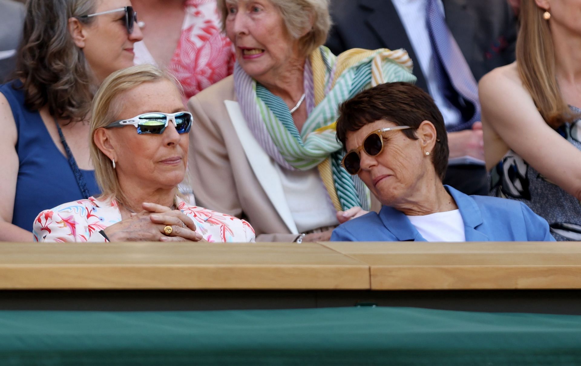 Navratilova at Wimbledon, The Championships, earlier this year. (Image: Getty Images)
