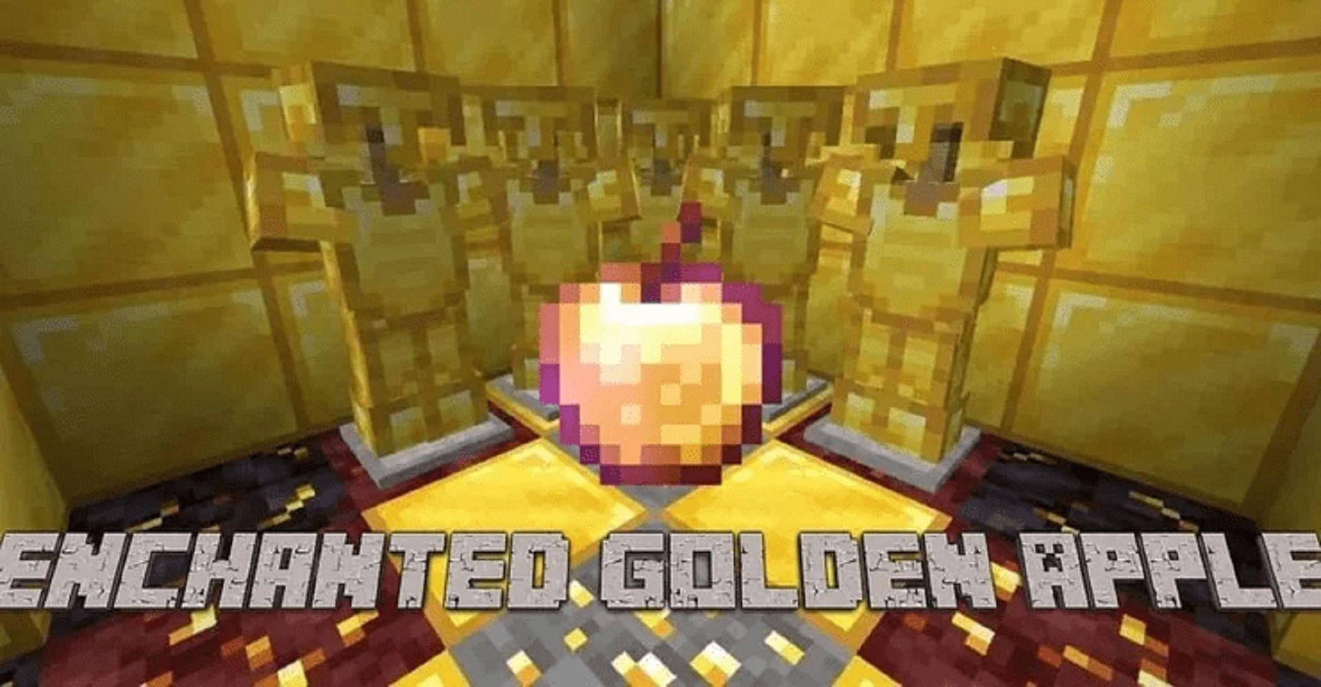 Enchanted golden apples are one of the finest food items in all of Minecraft (Image via Mojang)