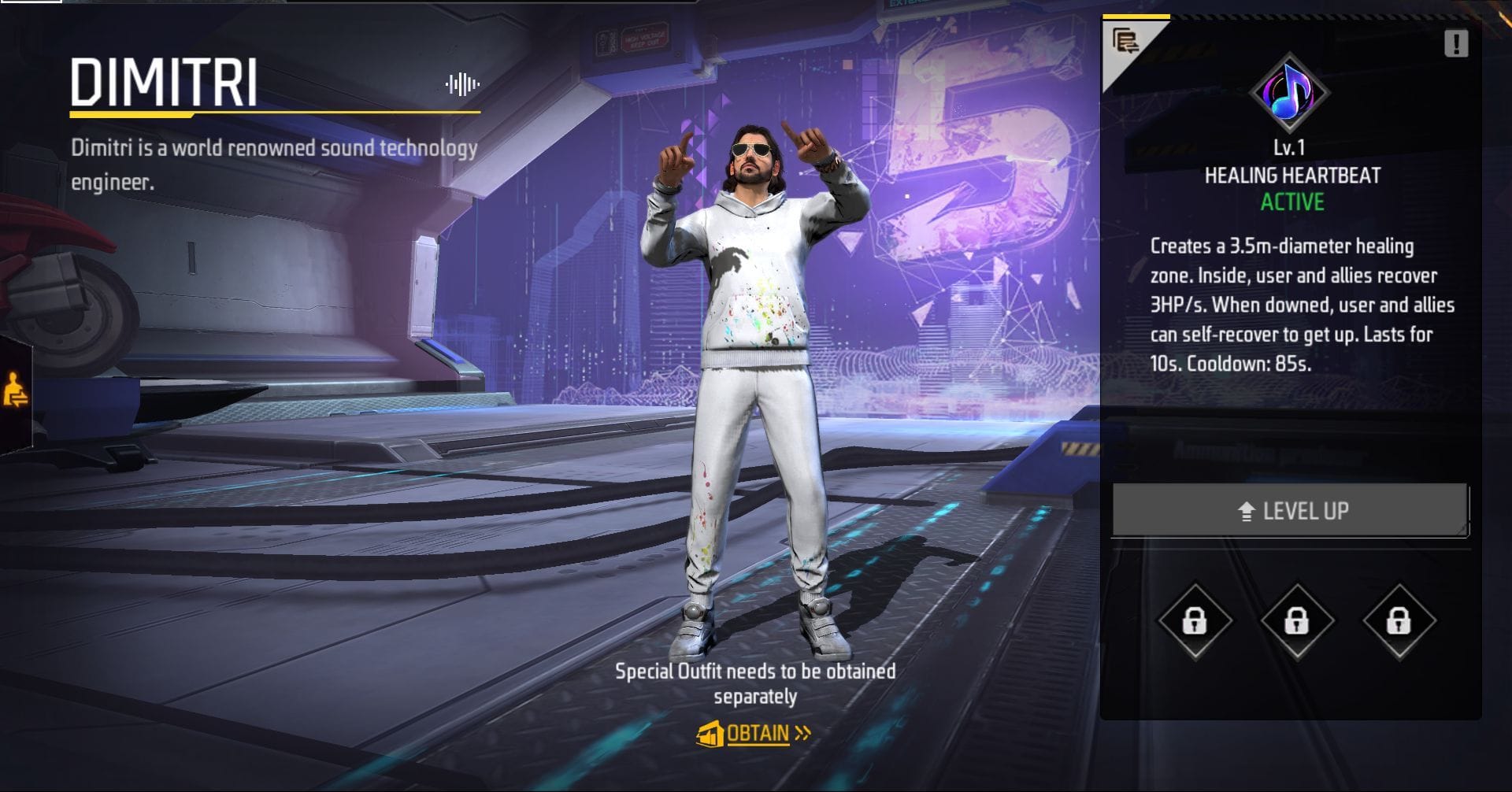 Dimitri's incredible ability helps users to restore health within the game (Image via Garena)