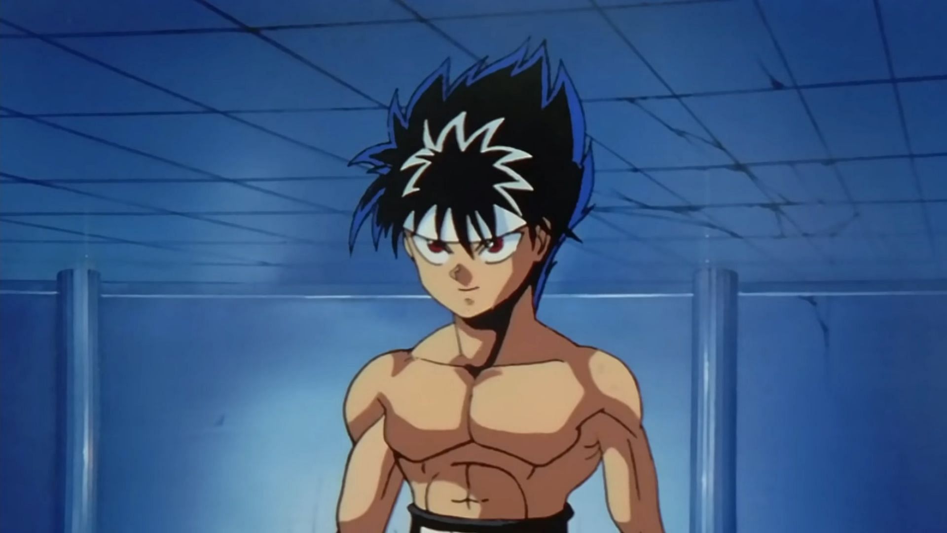 Hiei, as he appeared in his fight against Seiryu (Image via Pierrot)