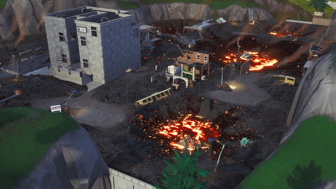 &quot;The meme building&quot; was the only one that survived the Tilted Towers destruction (Image via Epic Games)