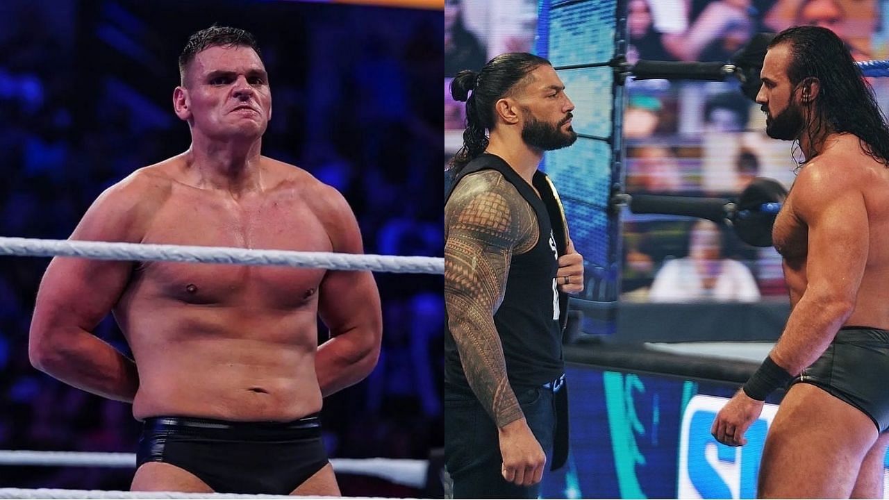 WWE आईसी चैंपियन गुंथर, रोमन रेंस और ड्रू मैकइंटायर