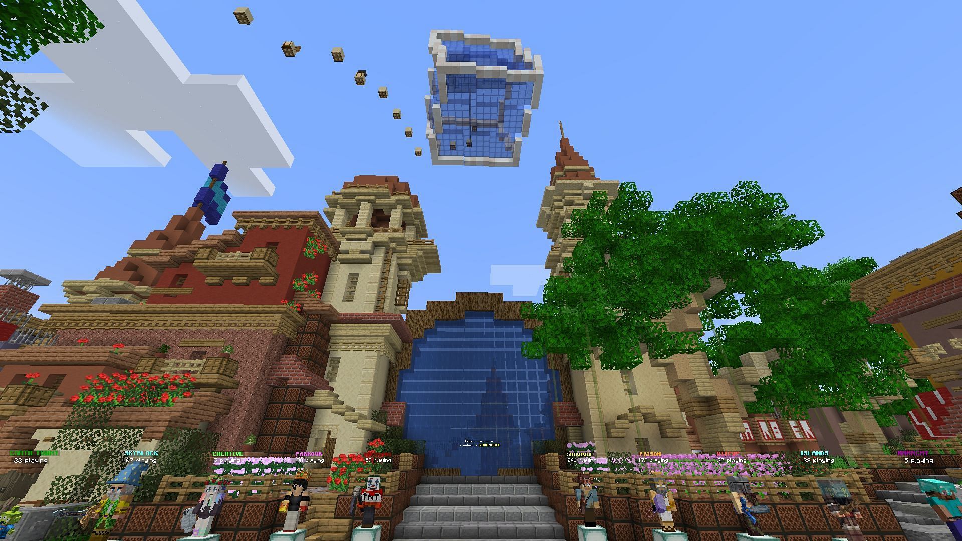 ManaCube offers the most amount of game modes (Image via Minecraft)