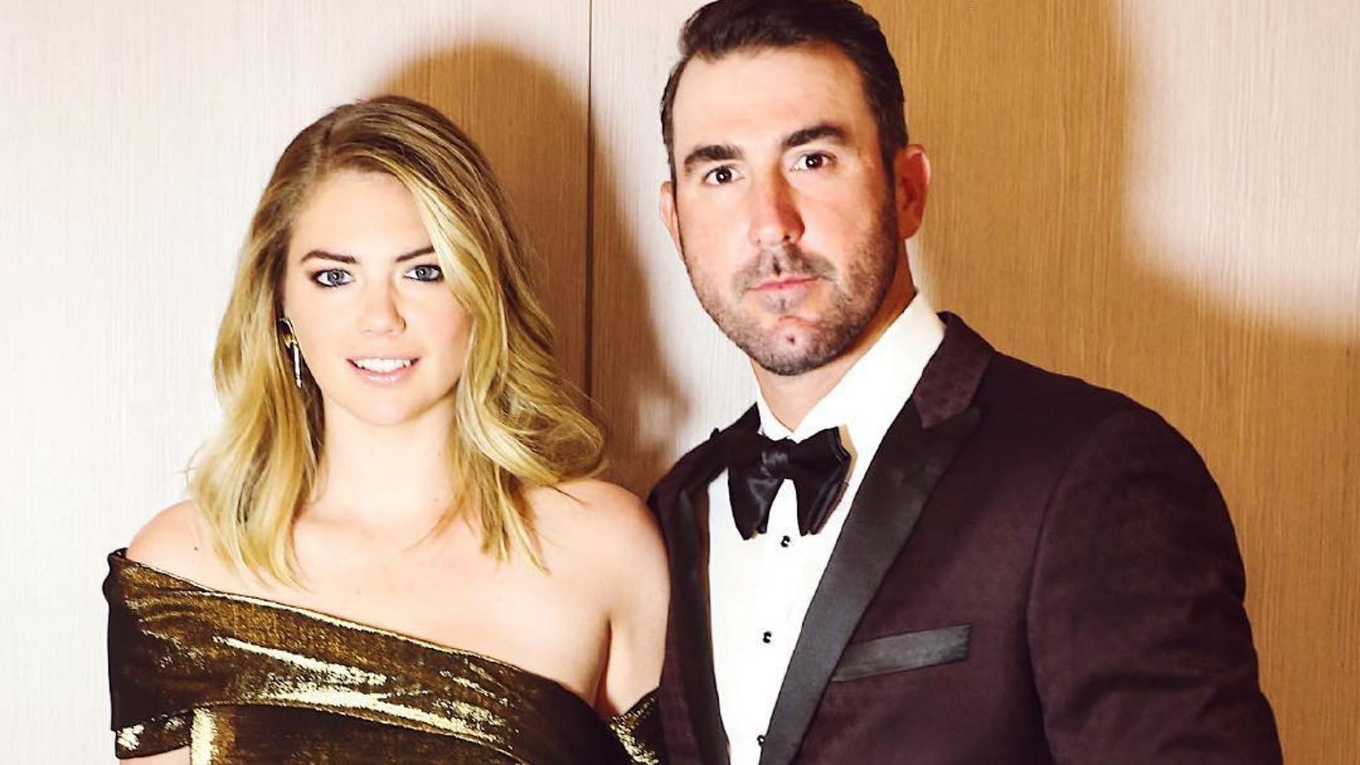 Kate, of &quot;Sports Illustrated Swimsuit Issue&quot; fame, with Justin Verlander.