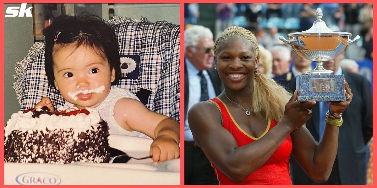 Emma Raducanu (L) and Serena Williams (R)