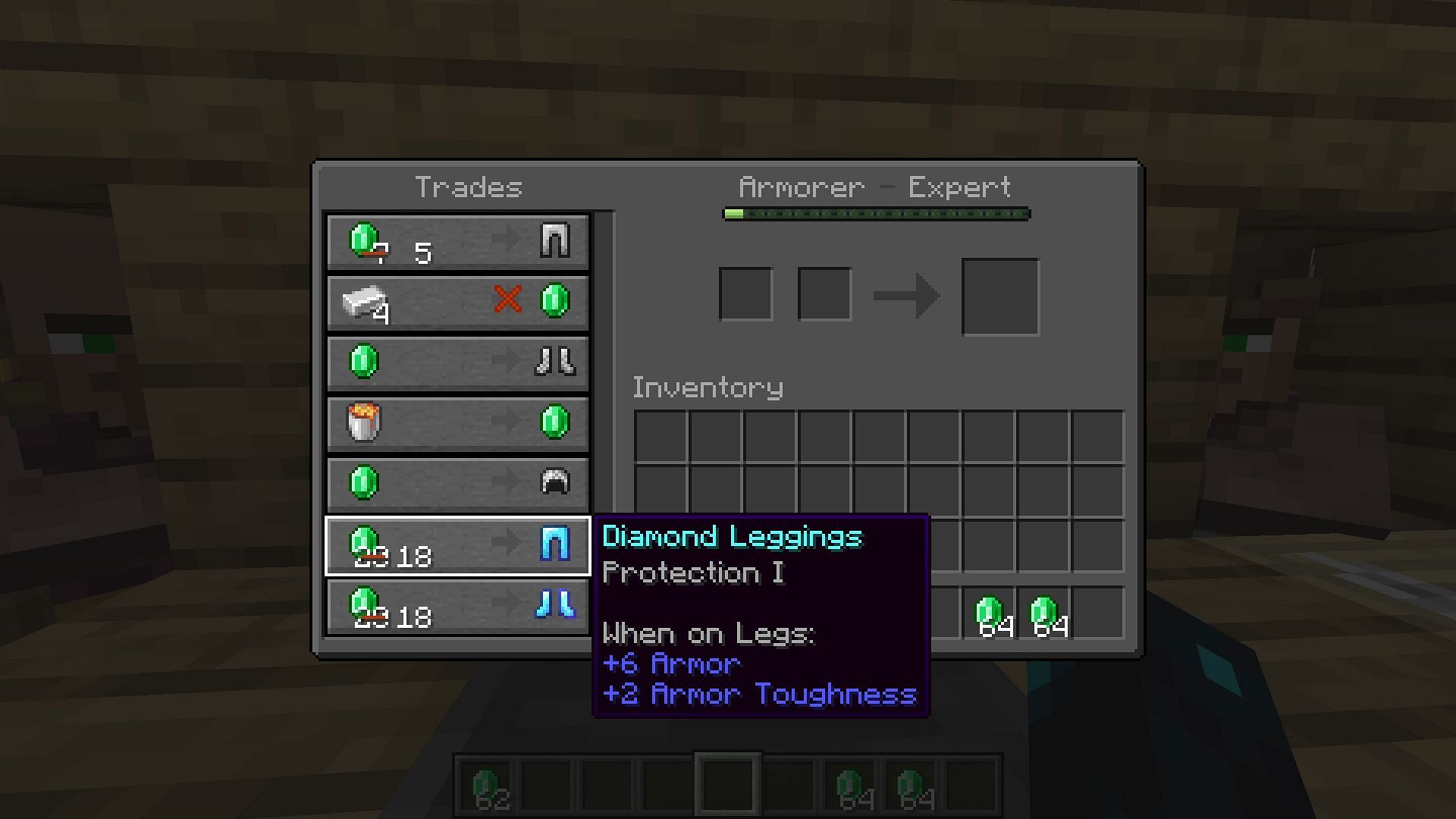 Enchanted diamond leggings (Image via Minecraft 1.19 update/Mojang)