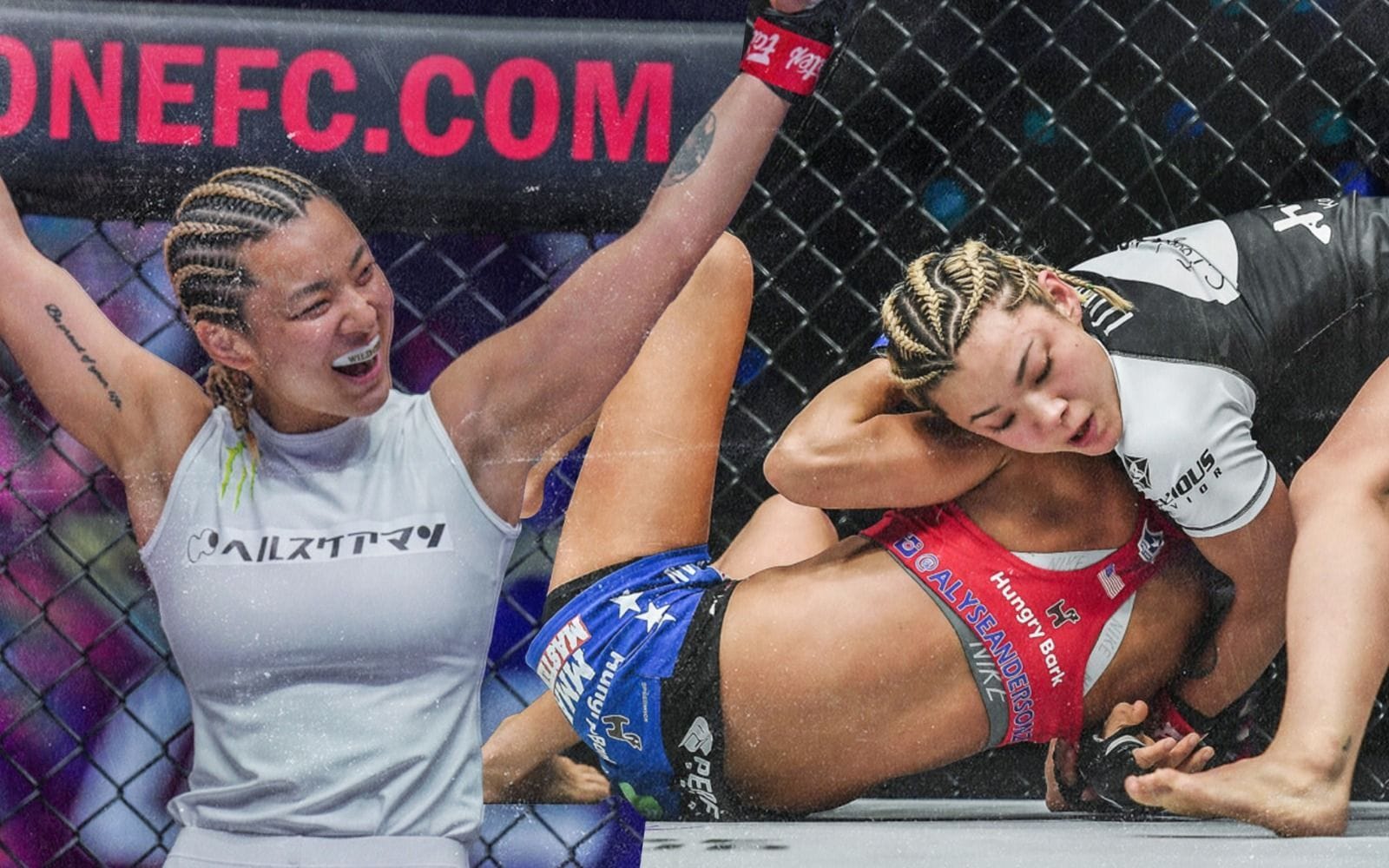 How Itsuki Hirata dealt with a tall and long fighter in Alyse Anderson