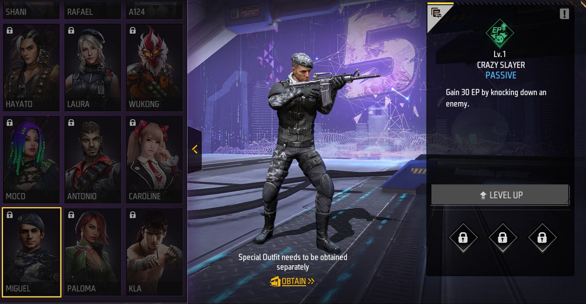 Miguel trabalha bem com K (Imagem via Garena)