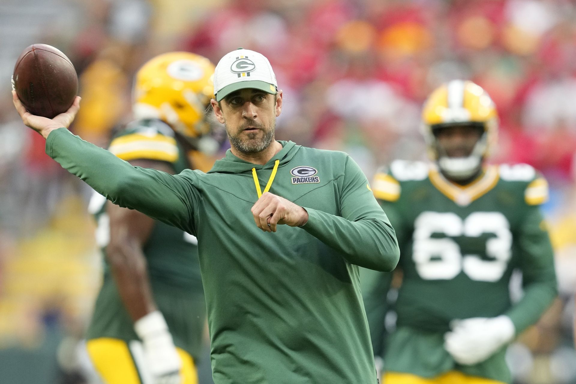 "Want to see improvement from those guys week to week" Aaron Rodgers