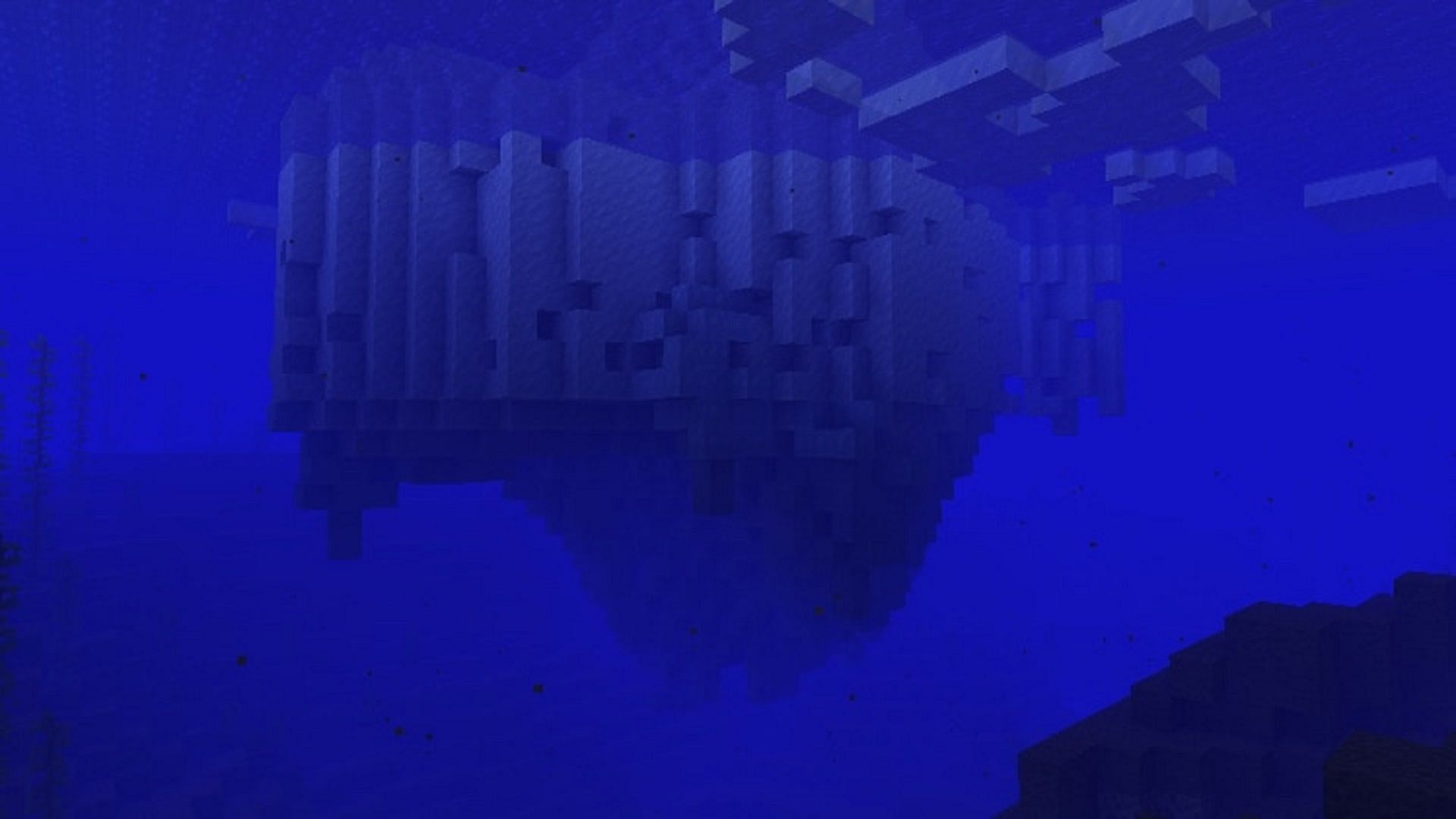 A large glacier in a deep frozen ocean (Image via Minecraft.net)
