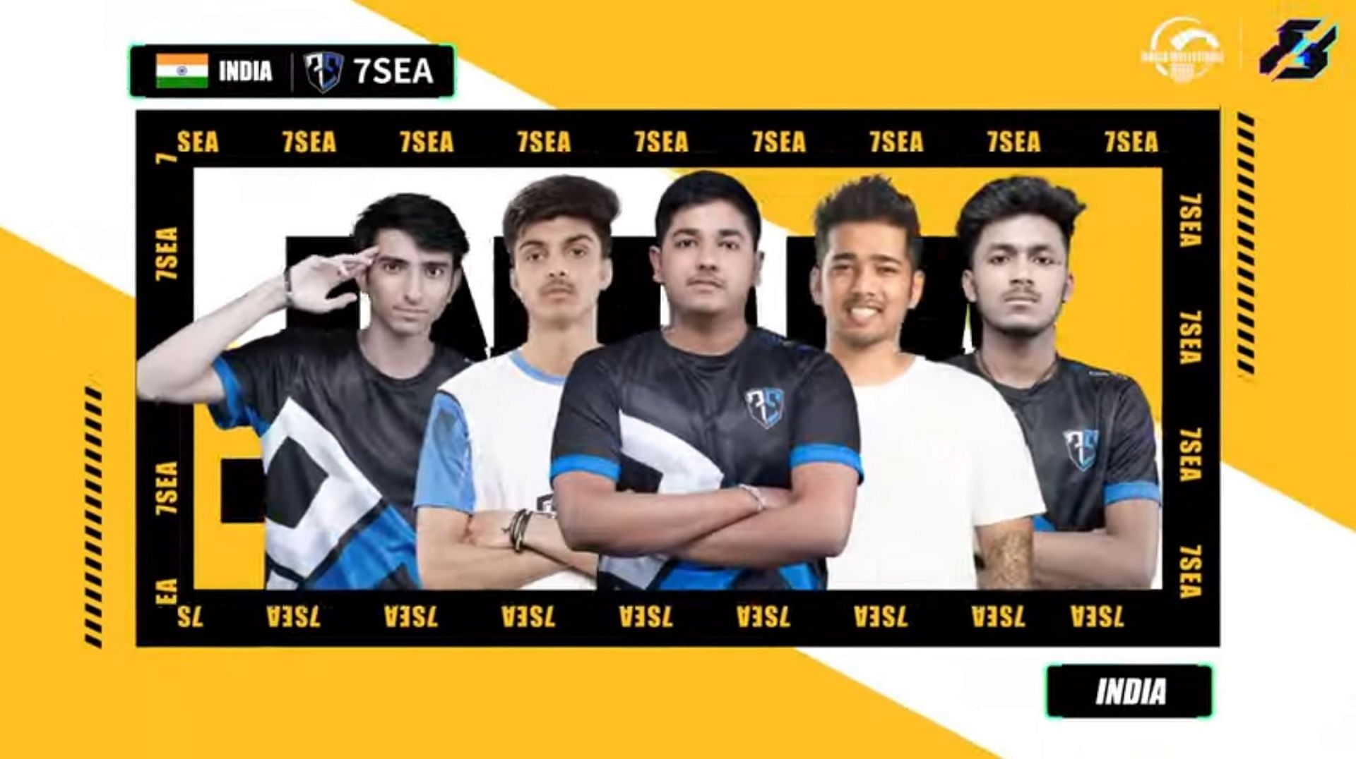 7Sea squad for World Invitational 2022 (Image via PUBG Mobile)