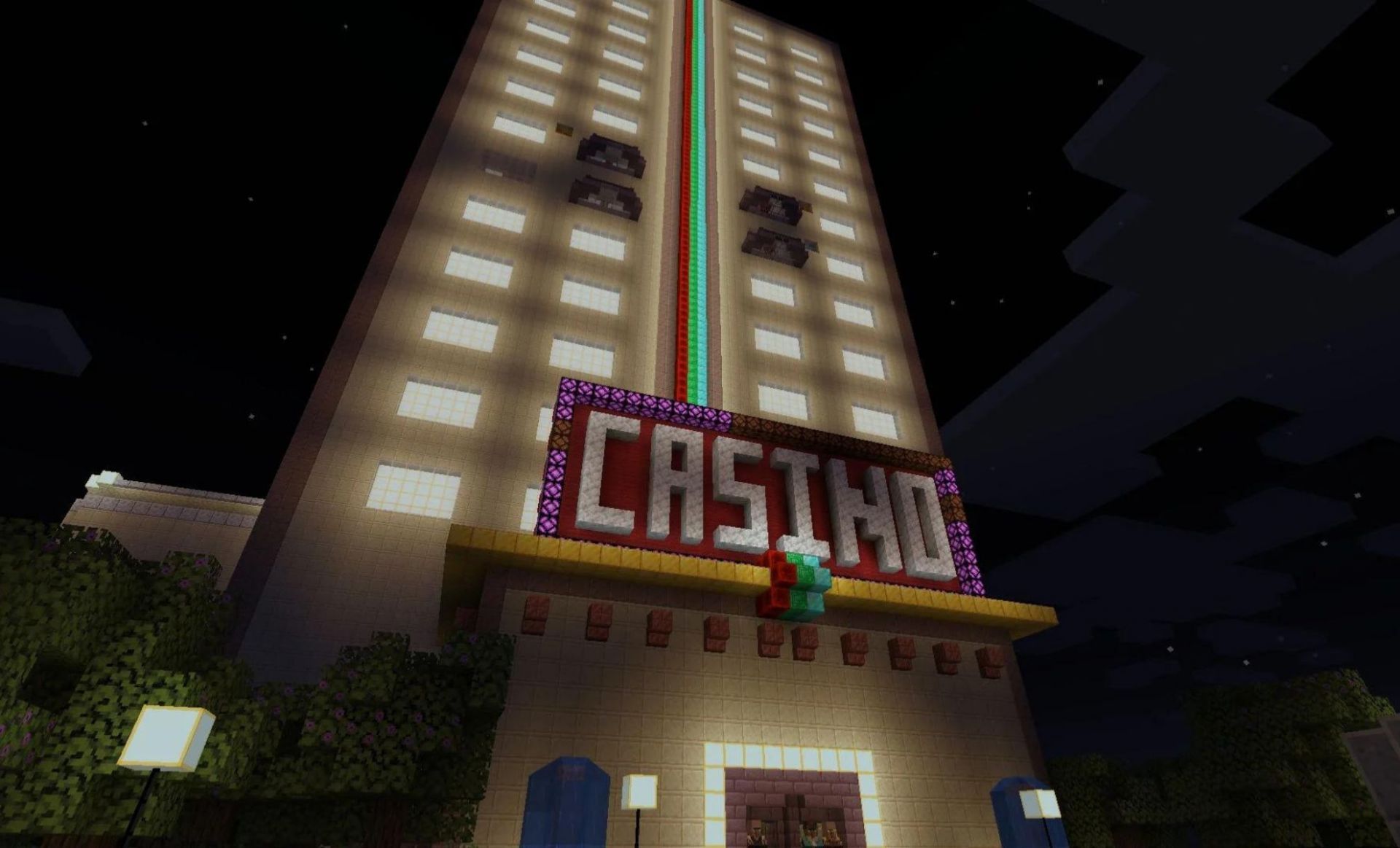 Casino Night Hitman Adventure Map (Image via Mojang)