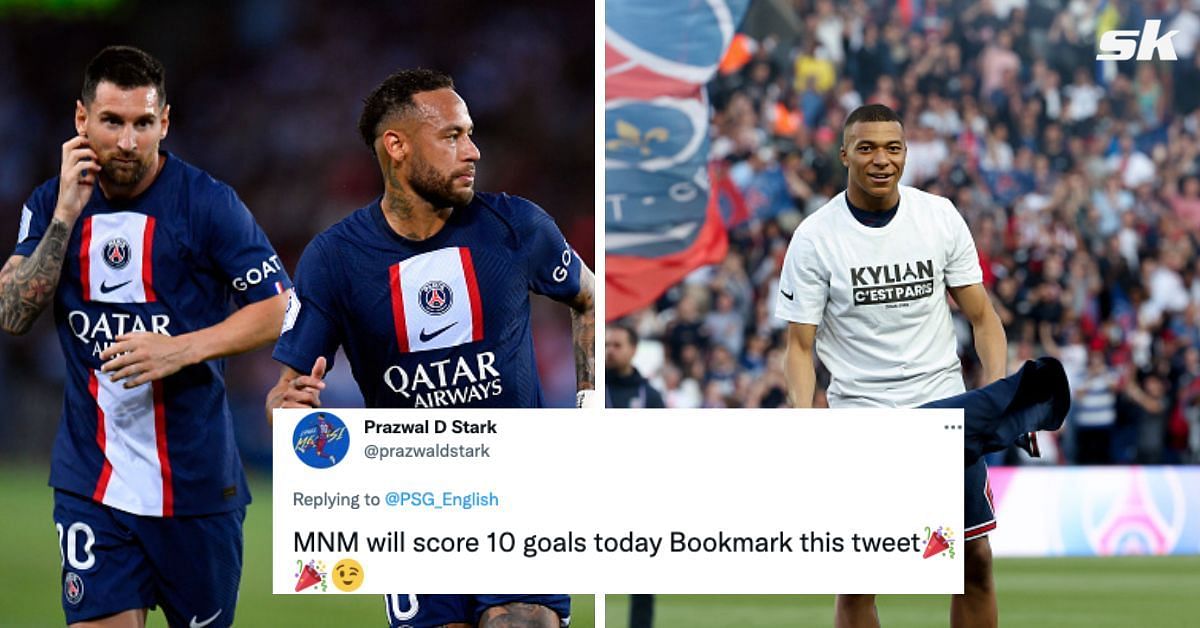 PSG fans rejoice at Messi, Neymar and Mbappe all starting