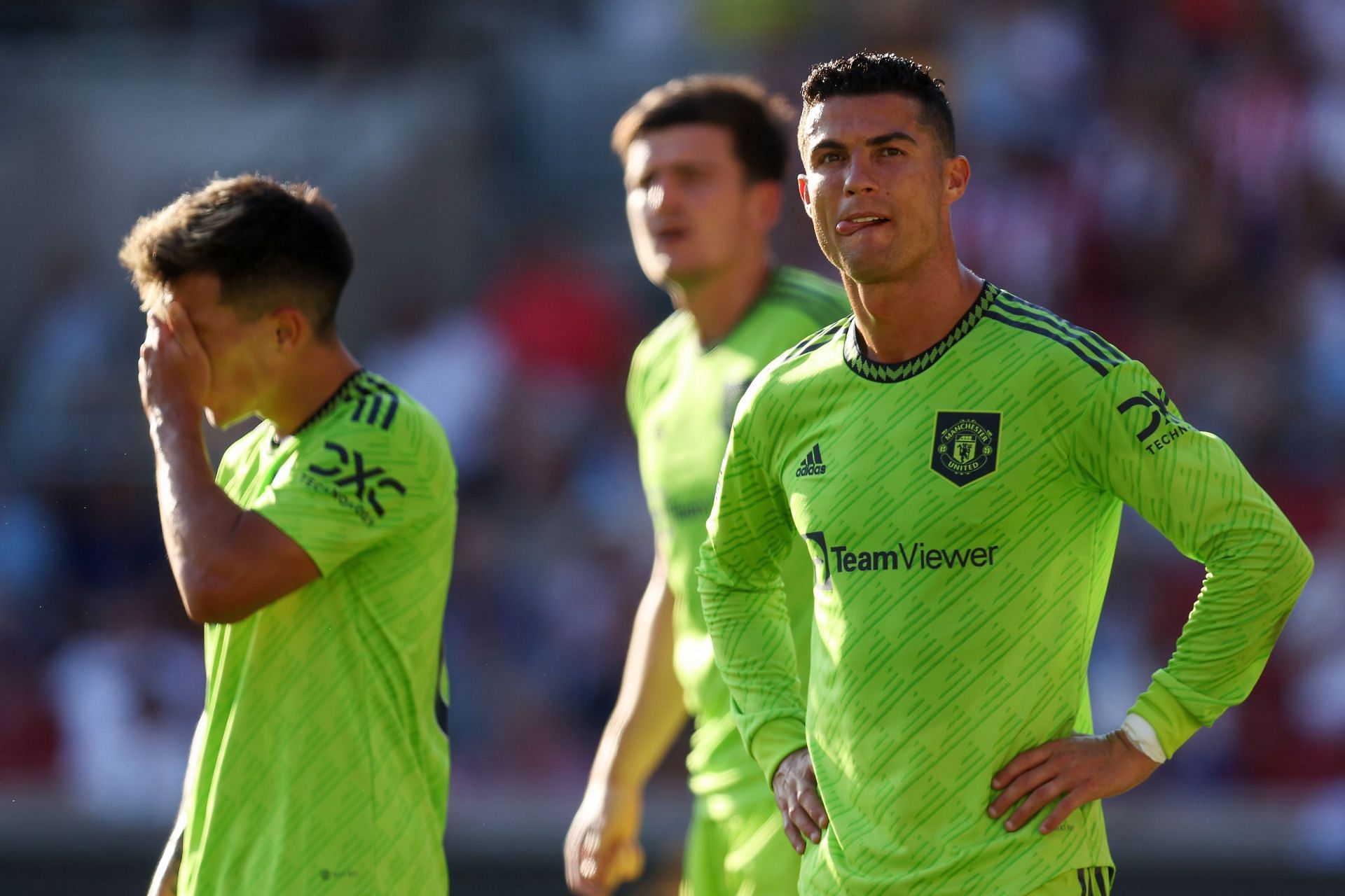 Cristiano Ronaldo cut a frustrated figure