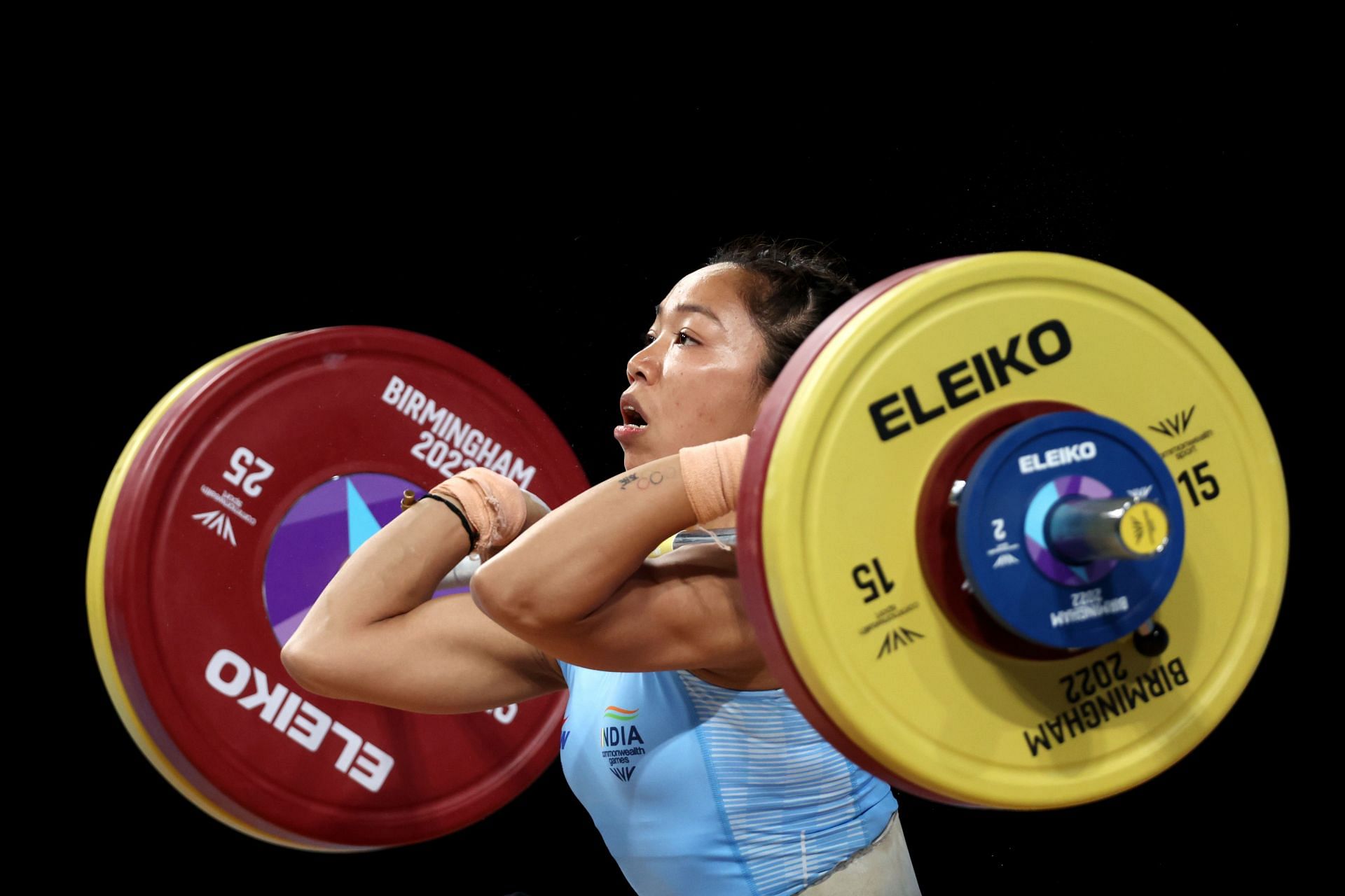 India&#039;s Mirabai Chanu at the Commonwealth Games 2022. (PC: Getty Images)