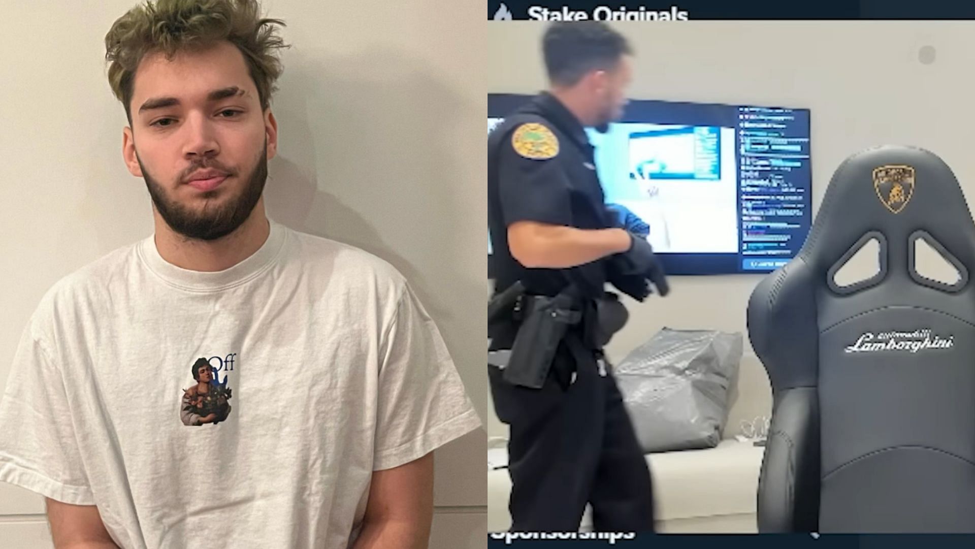 Adin Ross Gets Swatted By Armed Police For The Second Time Force To End Livestream Soon After 
