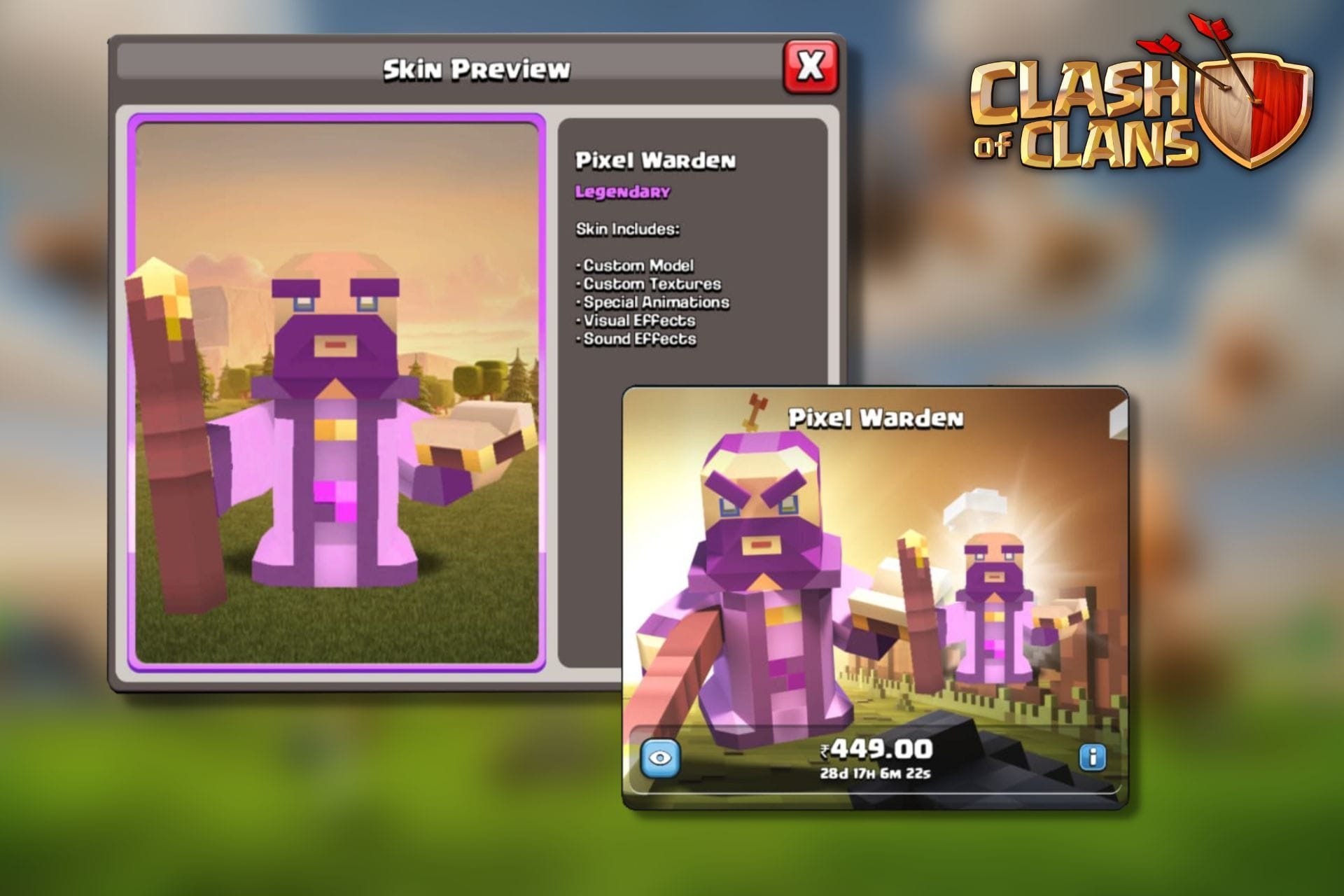 Pixel Warden in Clash of Clans Information and more