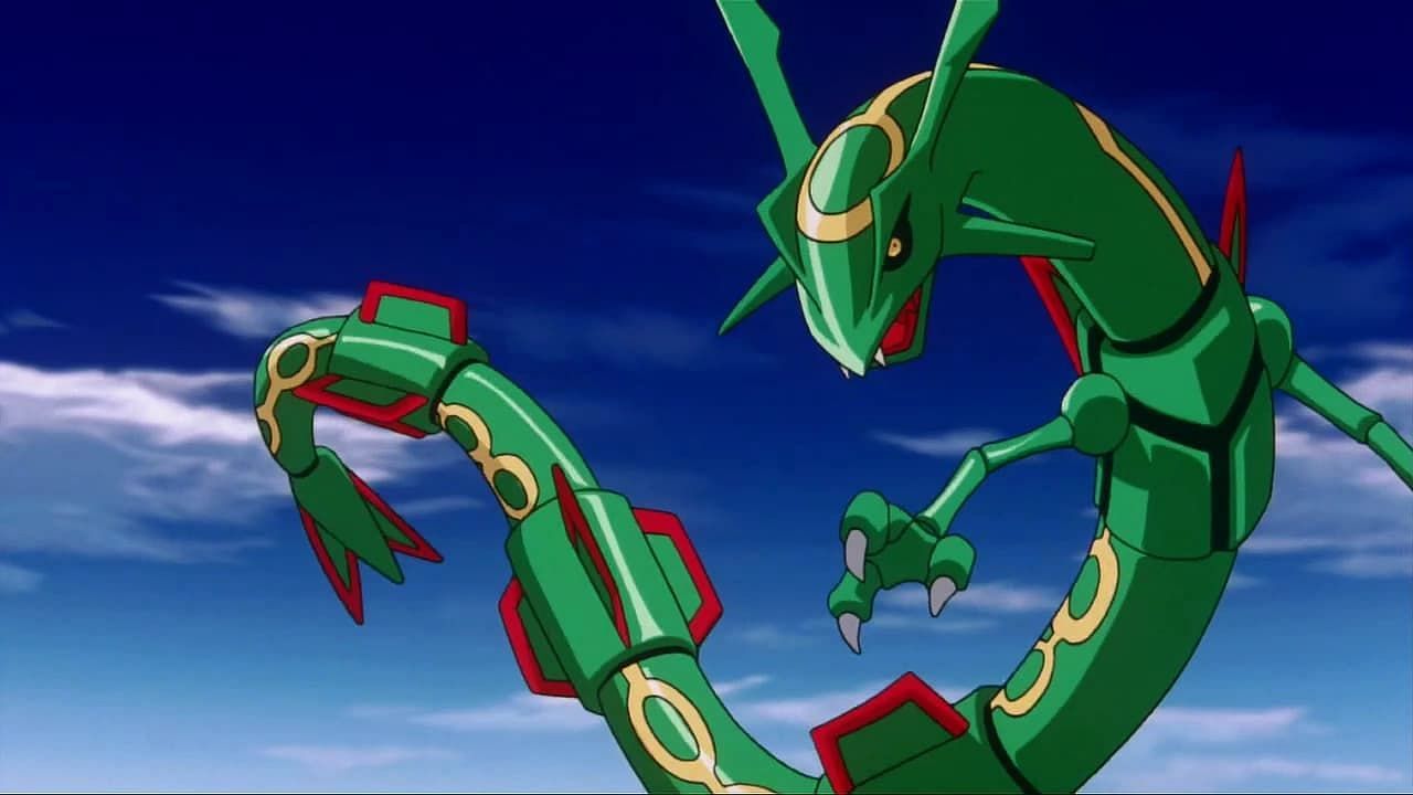 A look at Rayquaza in the anime (Image via The Pokemon Company)