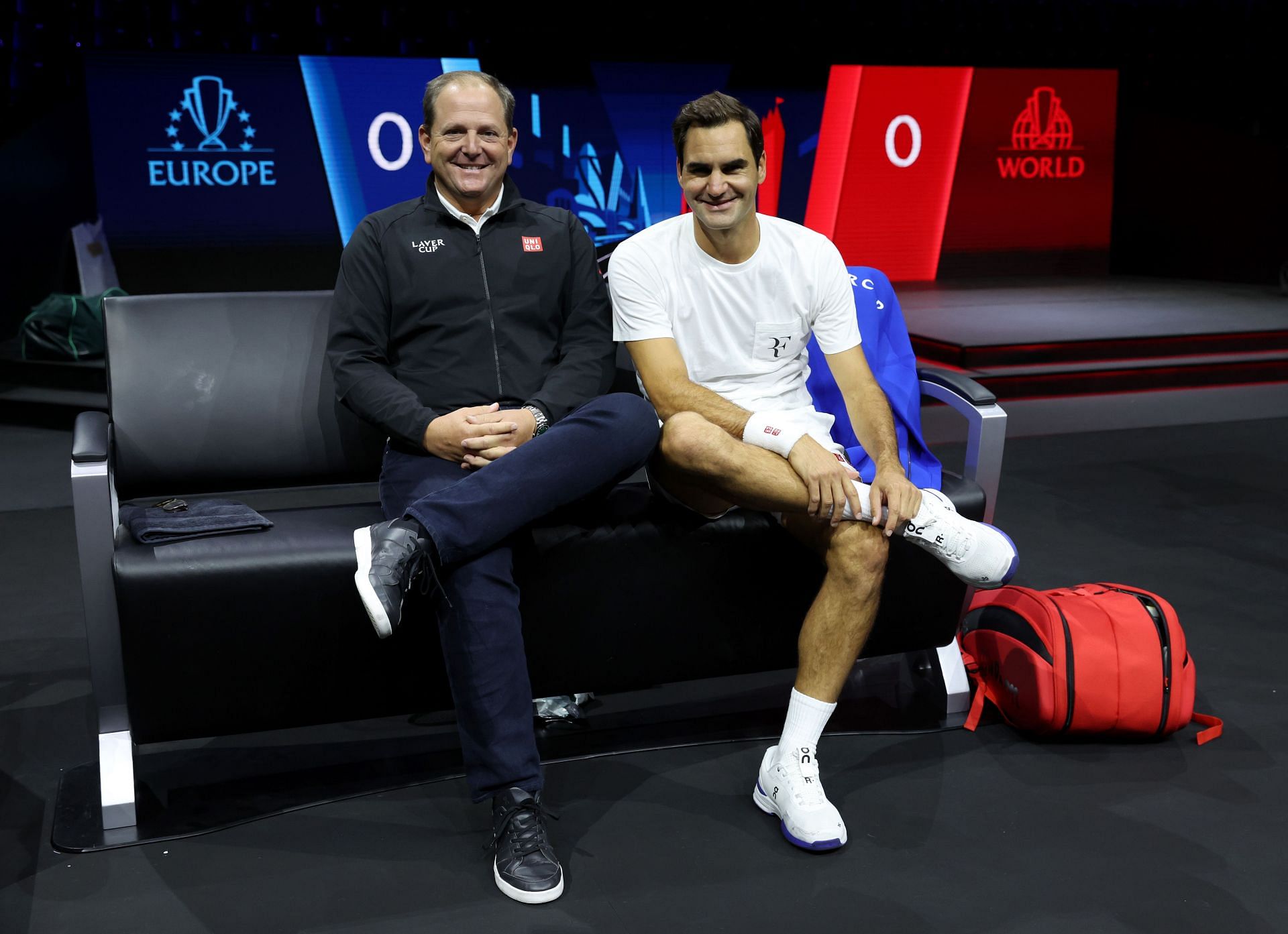 Roger Federer at the Laver Cup 2022