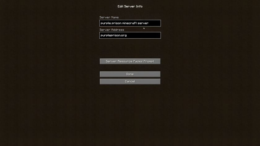 What is a server address in Minecraft?