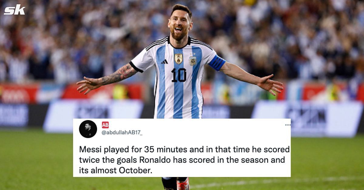 Lionel Messi grabbed a brace for Argentina 