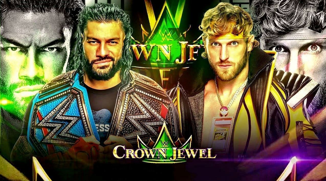 WWE Crown Jewel में रोमन रेंस और लोगन पॉल का मैच होगा 