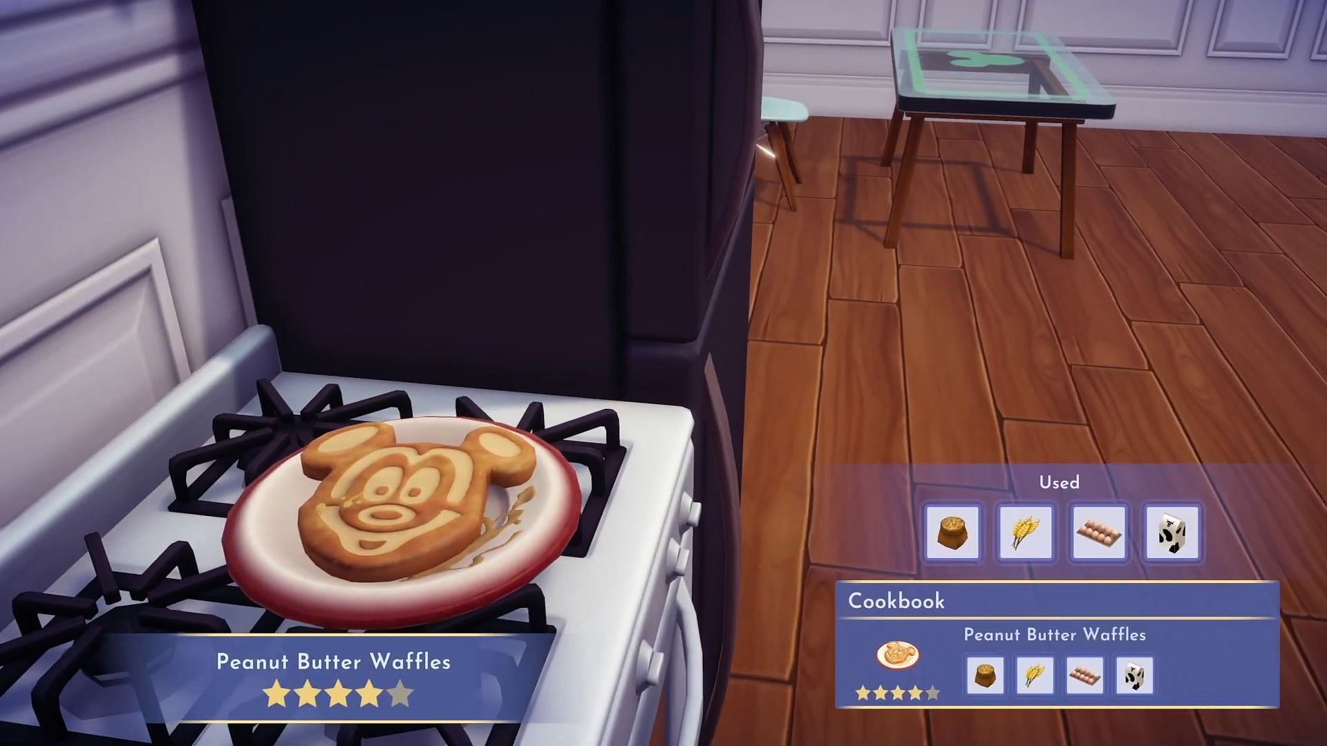 Cooking Peanut Butter Waffles (Image via Mystical World Gaming/YouTube)