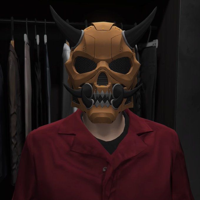 GTA Online players can get a free Orange Tech Demon Mask this month