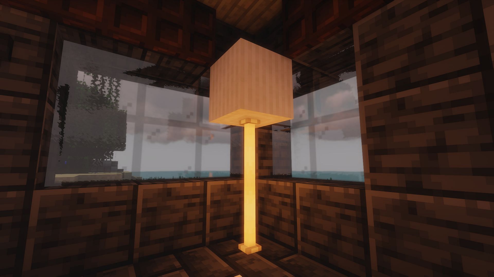An example of a modern lamp (Image via Minecraft)