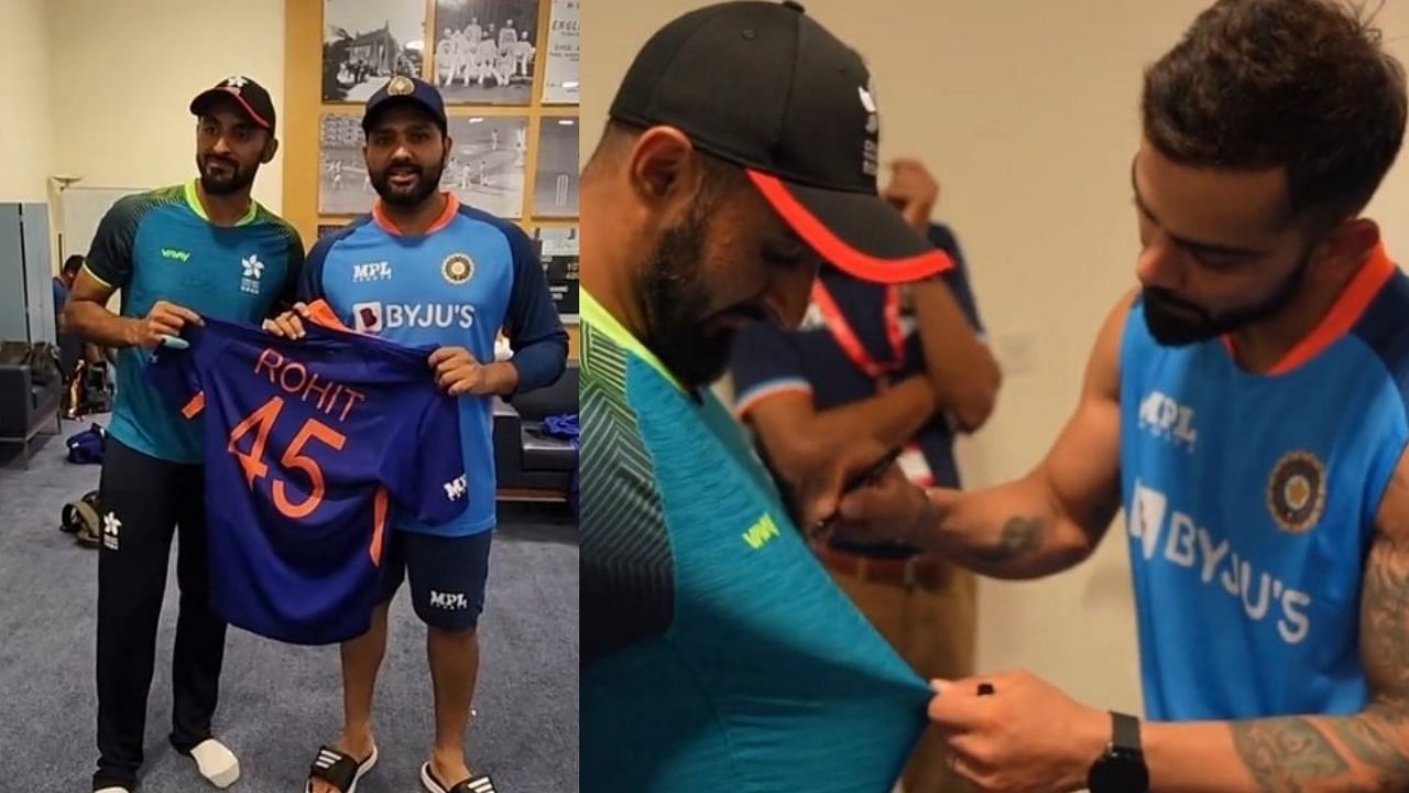 हांगकांग के खिलाड़ियों ने भारतीय खिलाड़ियों से मैच के बाद मुलाकात की 