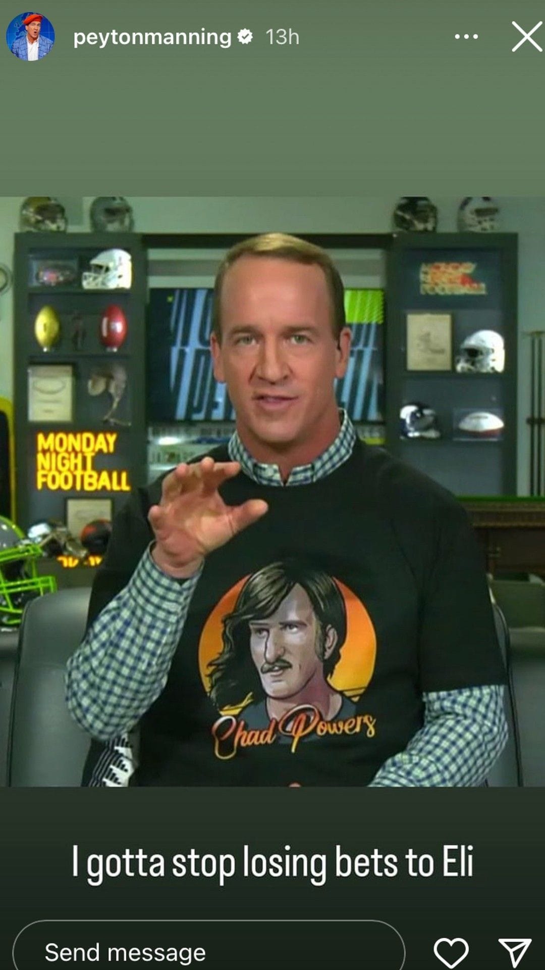 Peyton Manning forced to wear Chad Powers on Manningcast as part of deal with brother