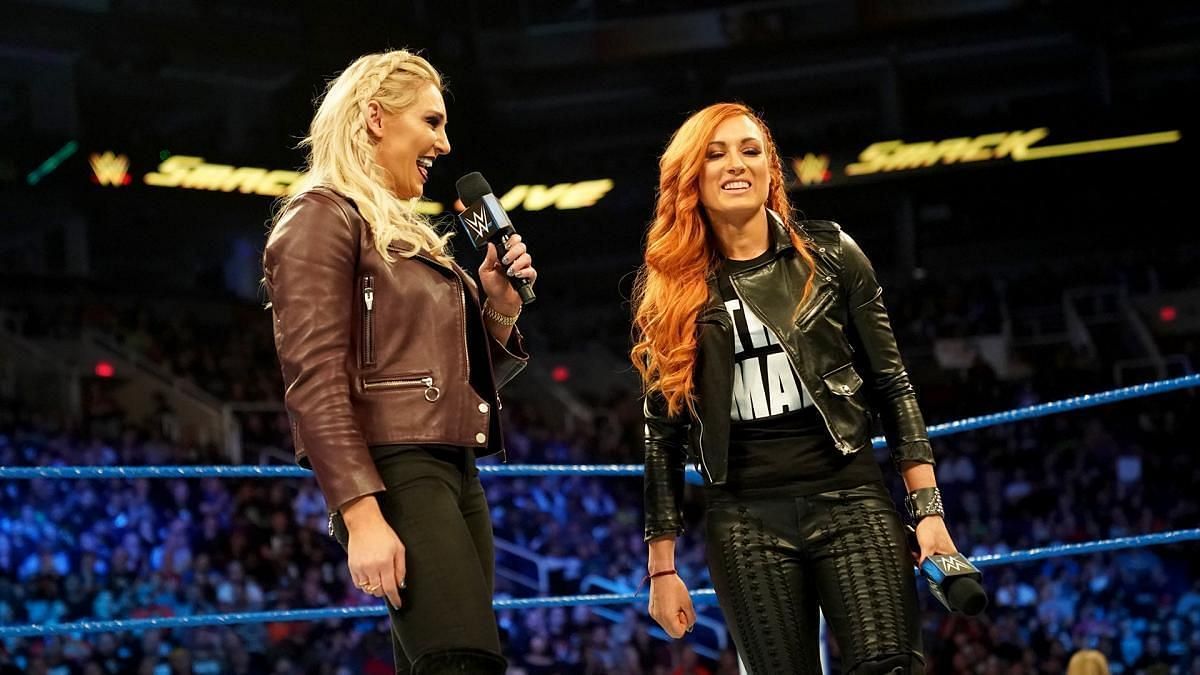WWE Superstars Charlotte Flair &amp; Becky Lynch